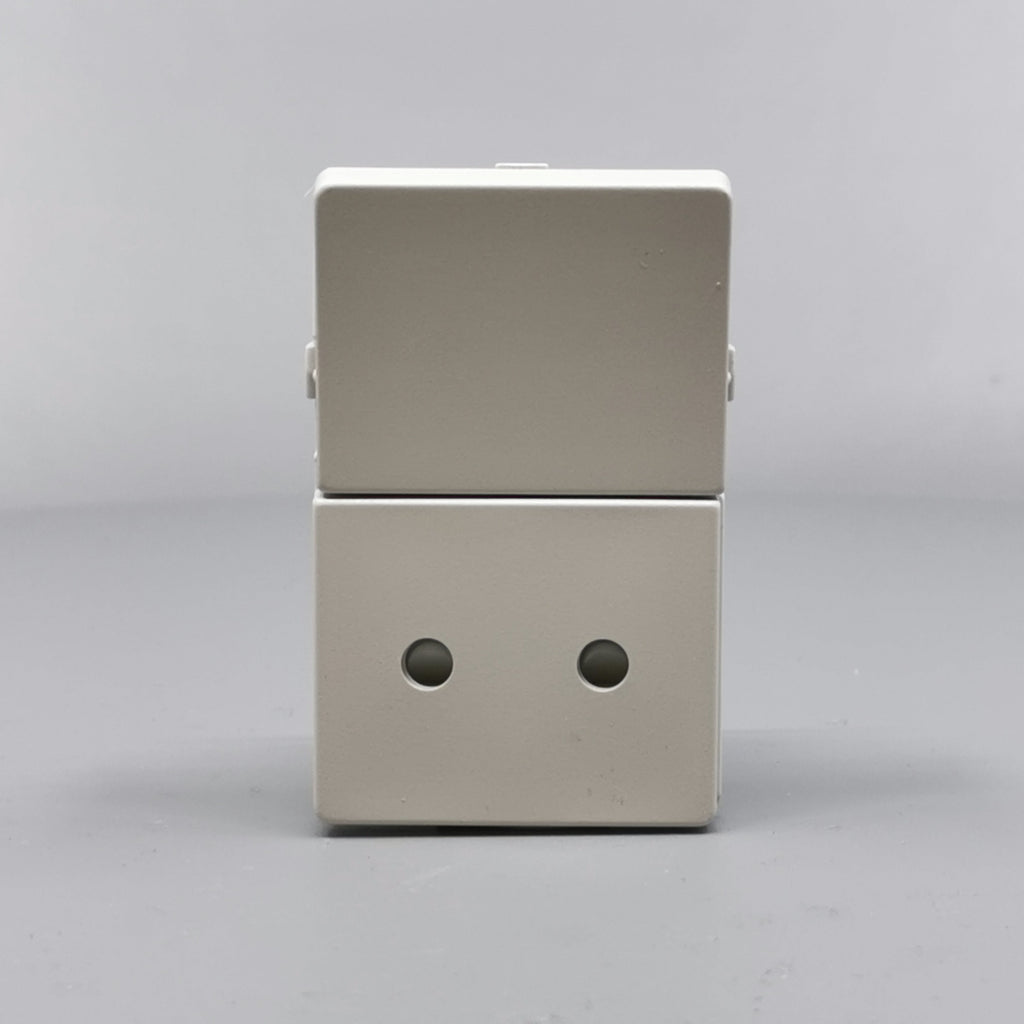 Fuga Stikkontakt 2-pol uden jord Lysegrå