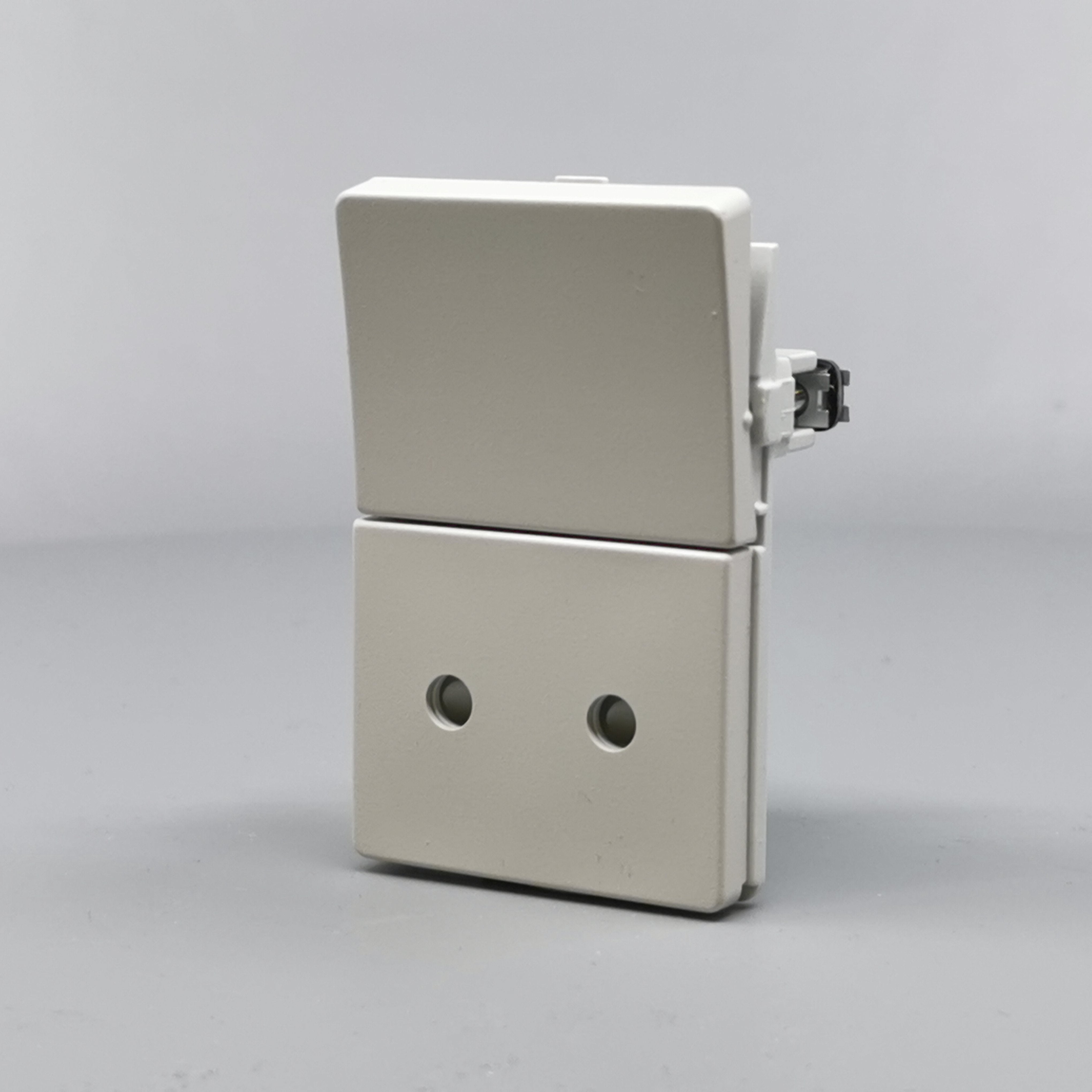 Fuga Stikkontakt 2-pol uden jord Lysegrå