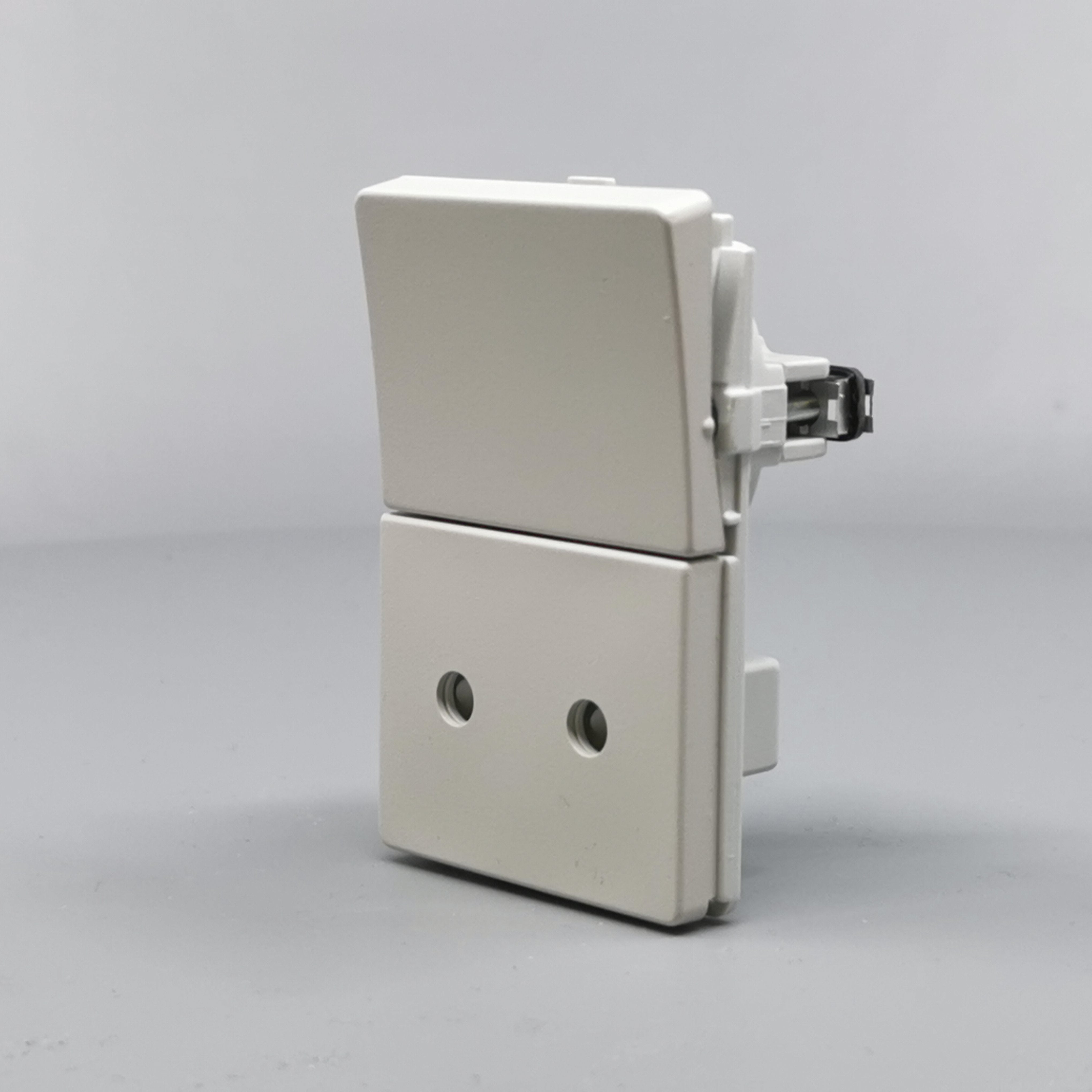 Fuga Stikkontakt 2-pol uden jord Lysegrå