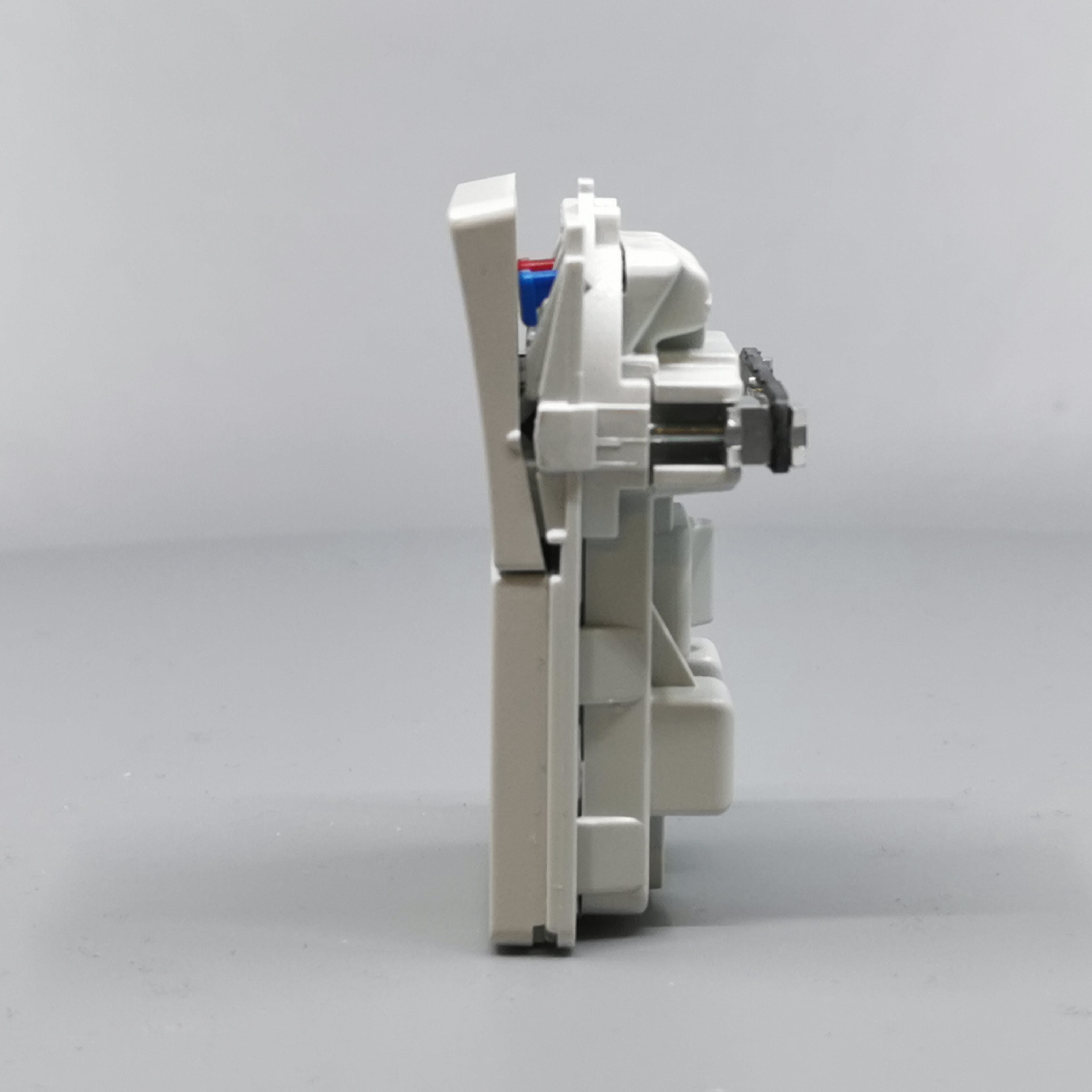 Fuga Stikkontakt 2-pol uden jord Lysegrå