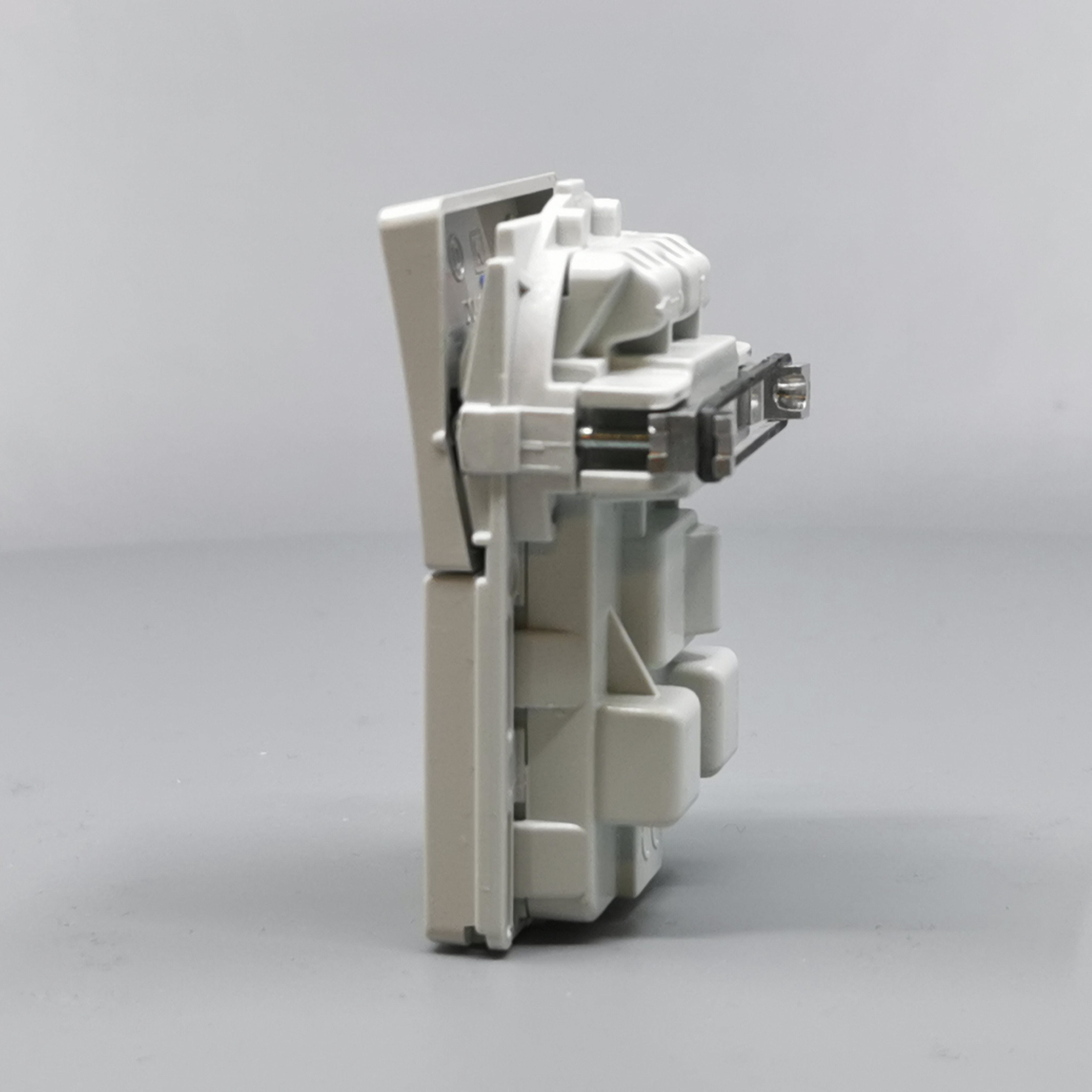 Fuga Stikkontakt 2-pol uden jord Lysegrå