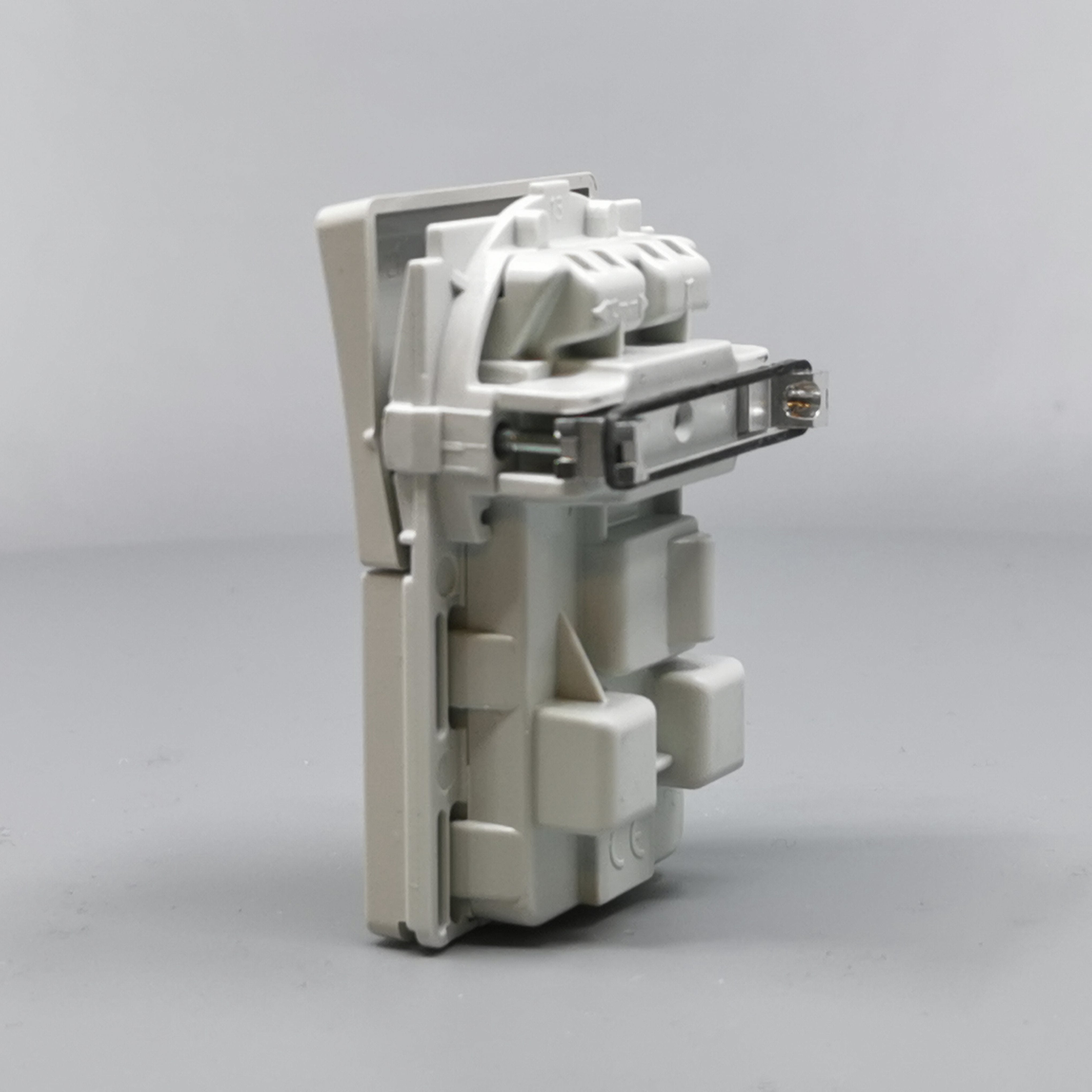 Fuga Stikkontakt 2-pol uden jord Lysegrå