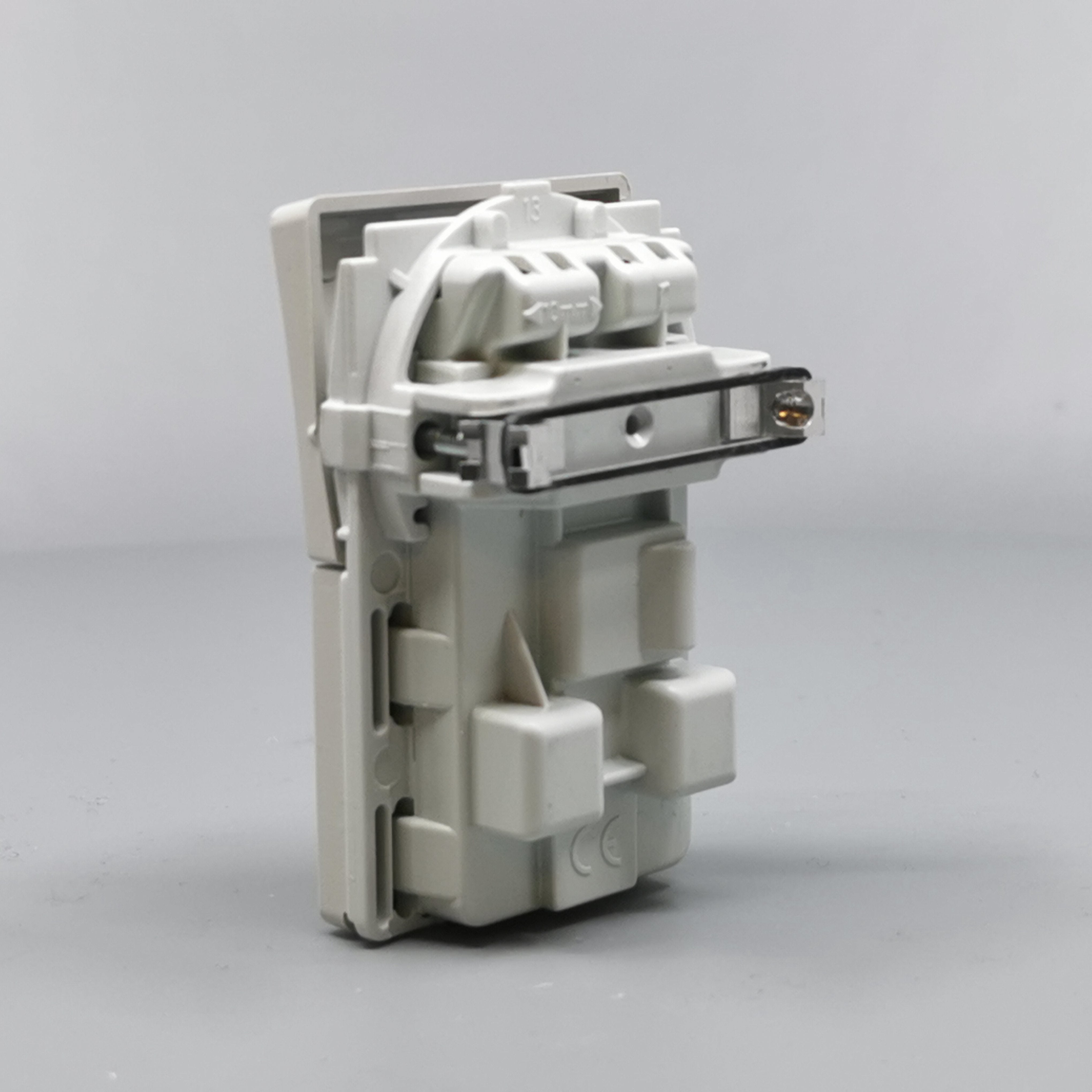 Fuga Stikkontakt 2-pol uden jord Lysegrå