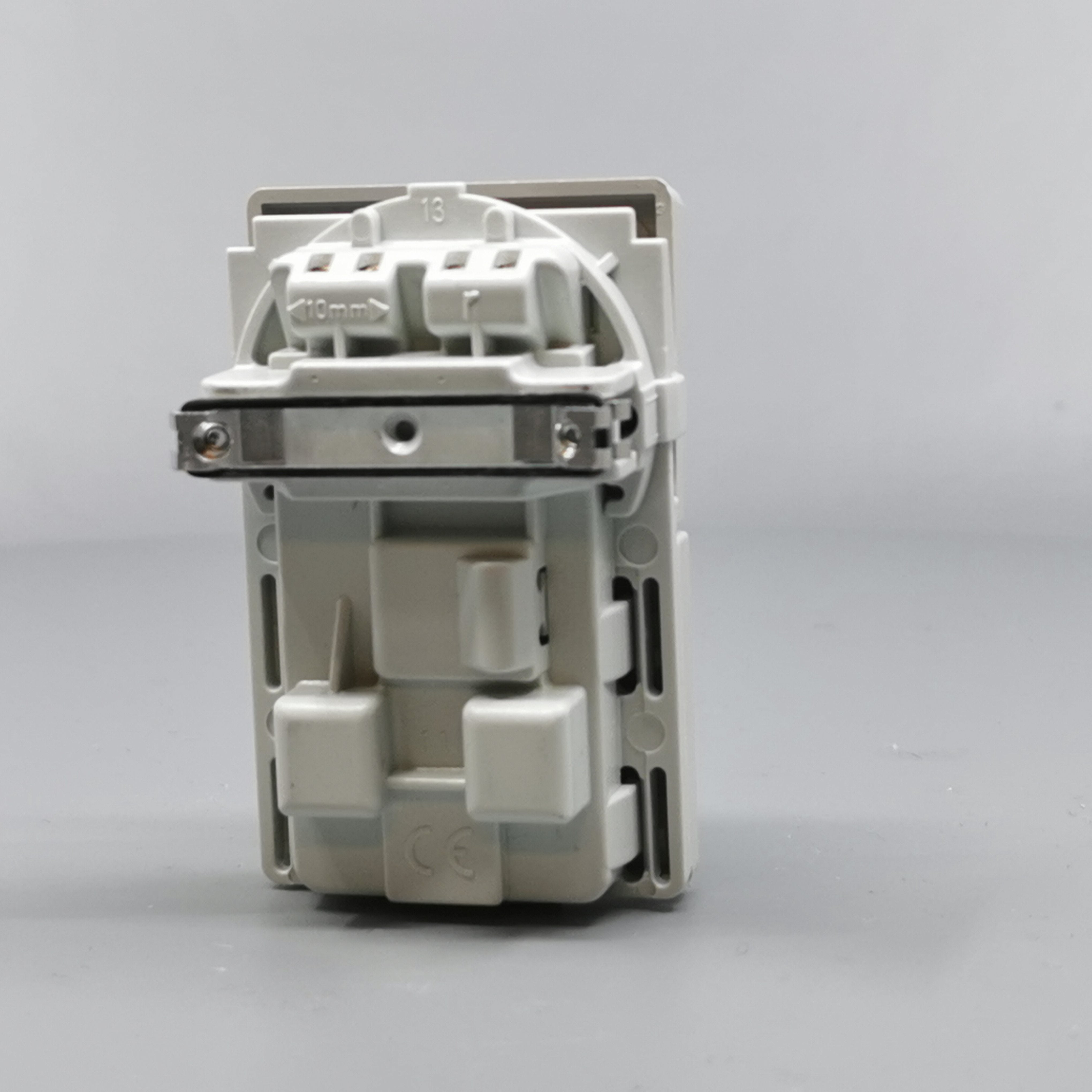 Fuga Stikkontakt 2-pol uden jord Lysegrå