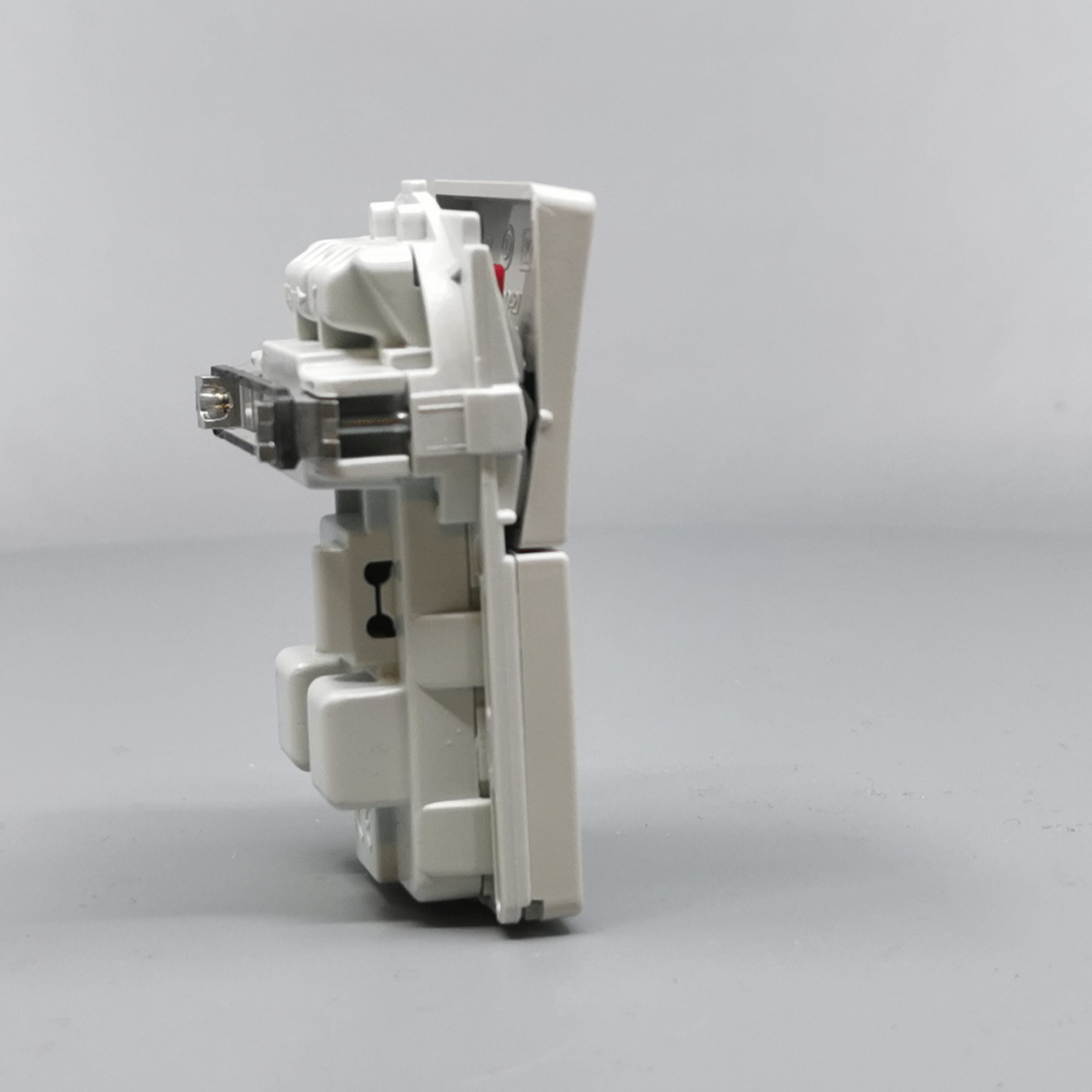 Fuga Stikkontakt 2-pol uden jord Lysegrå