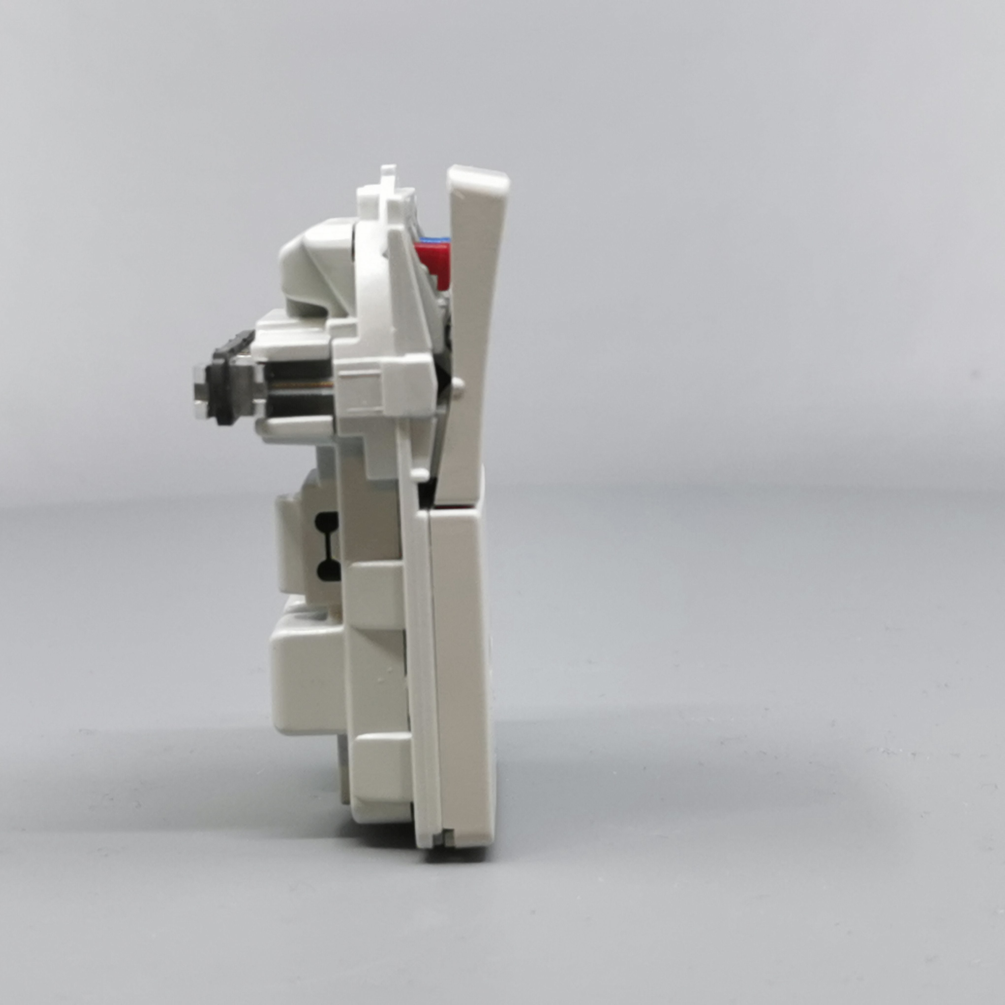 Fuga Stikkontakt 2-pol uden jord Lysegrå