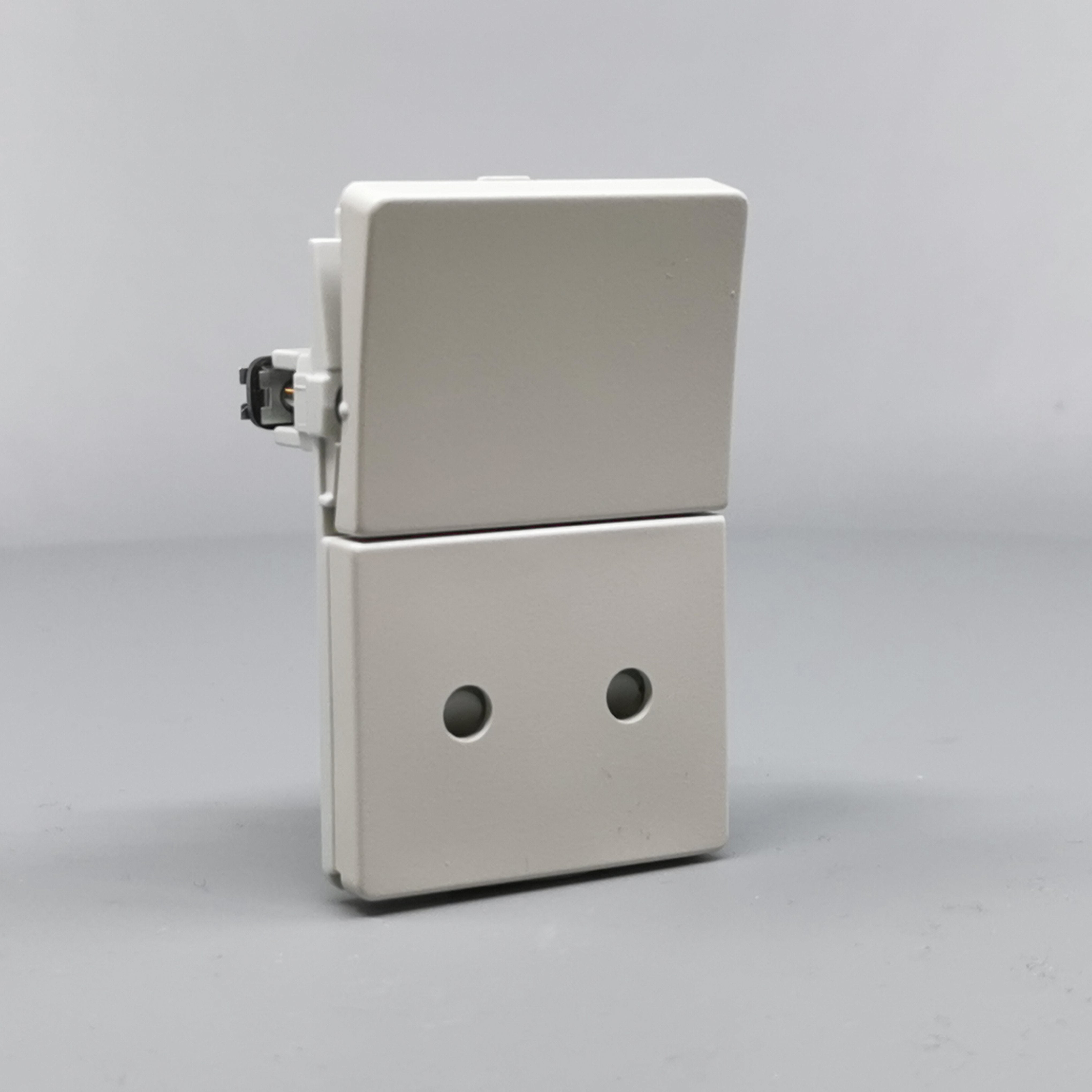 Fuga Stikkontakt 2-pol uden jord Lysegrå