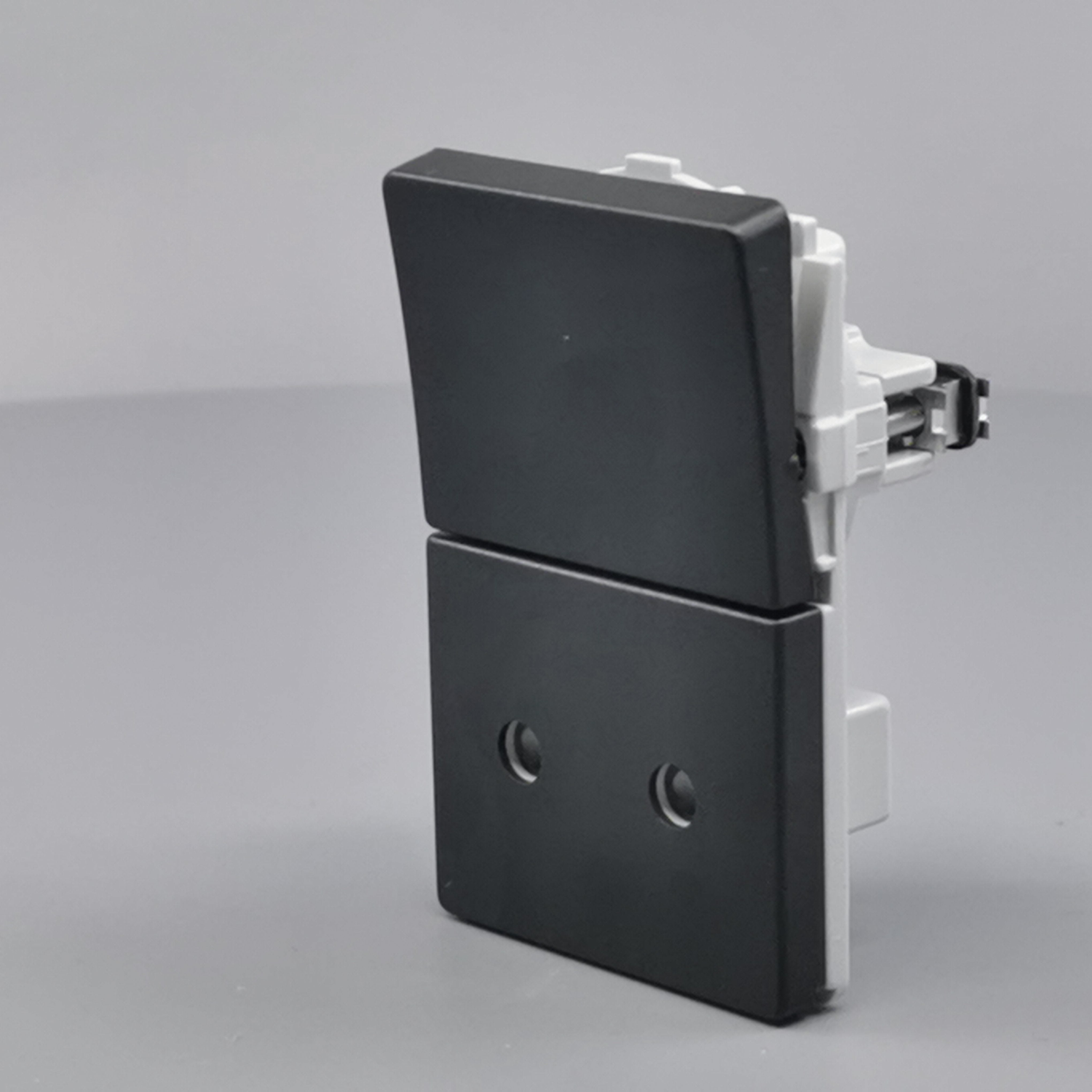 Fuga Stikkontakt 2-pol uden jord koksgrå