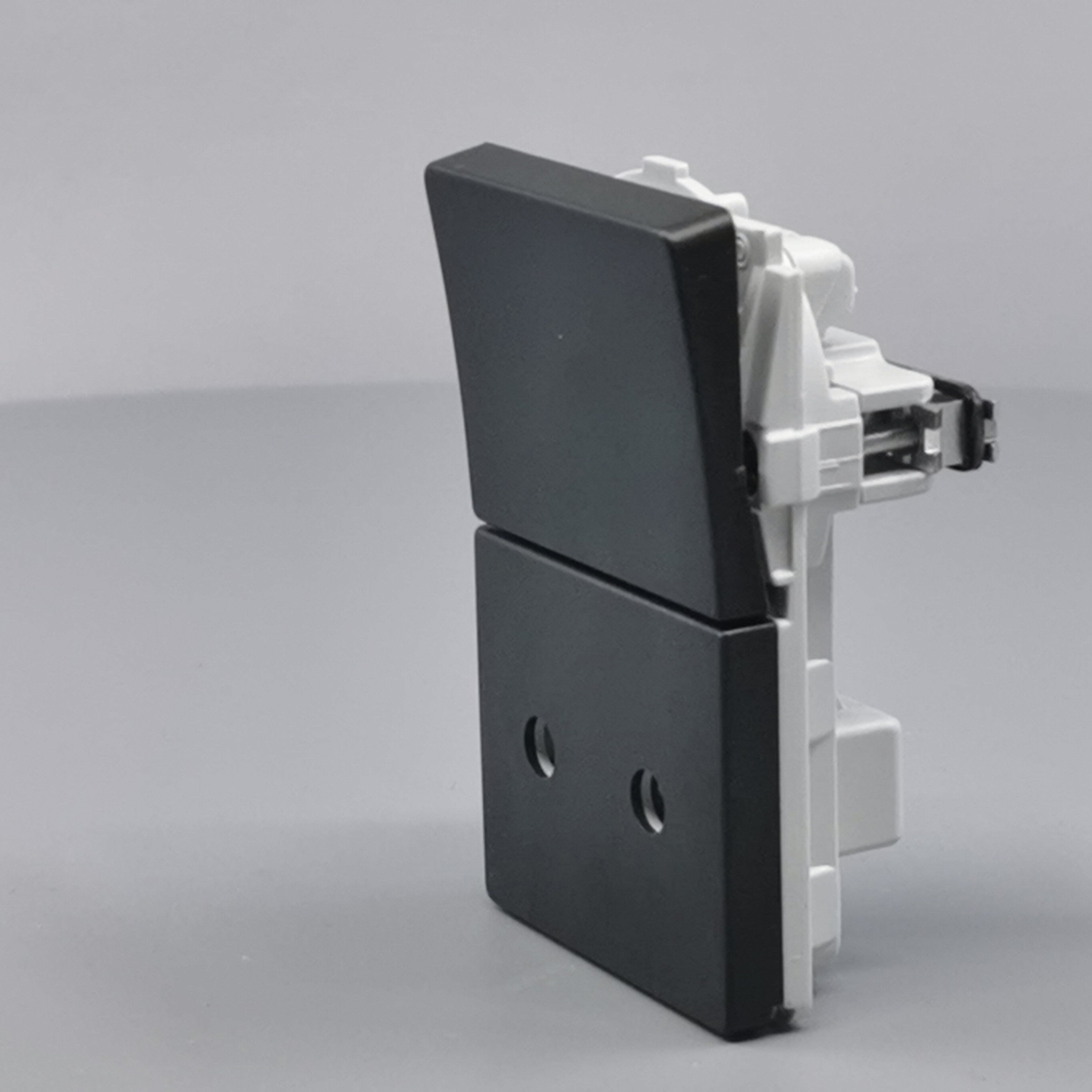 Fuga Stikkontakt 2-pol uden jord koksgrå