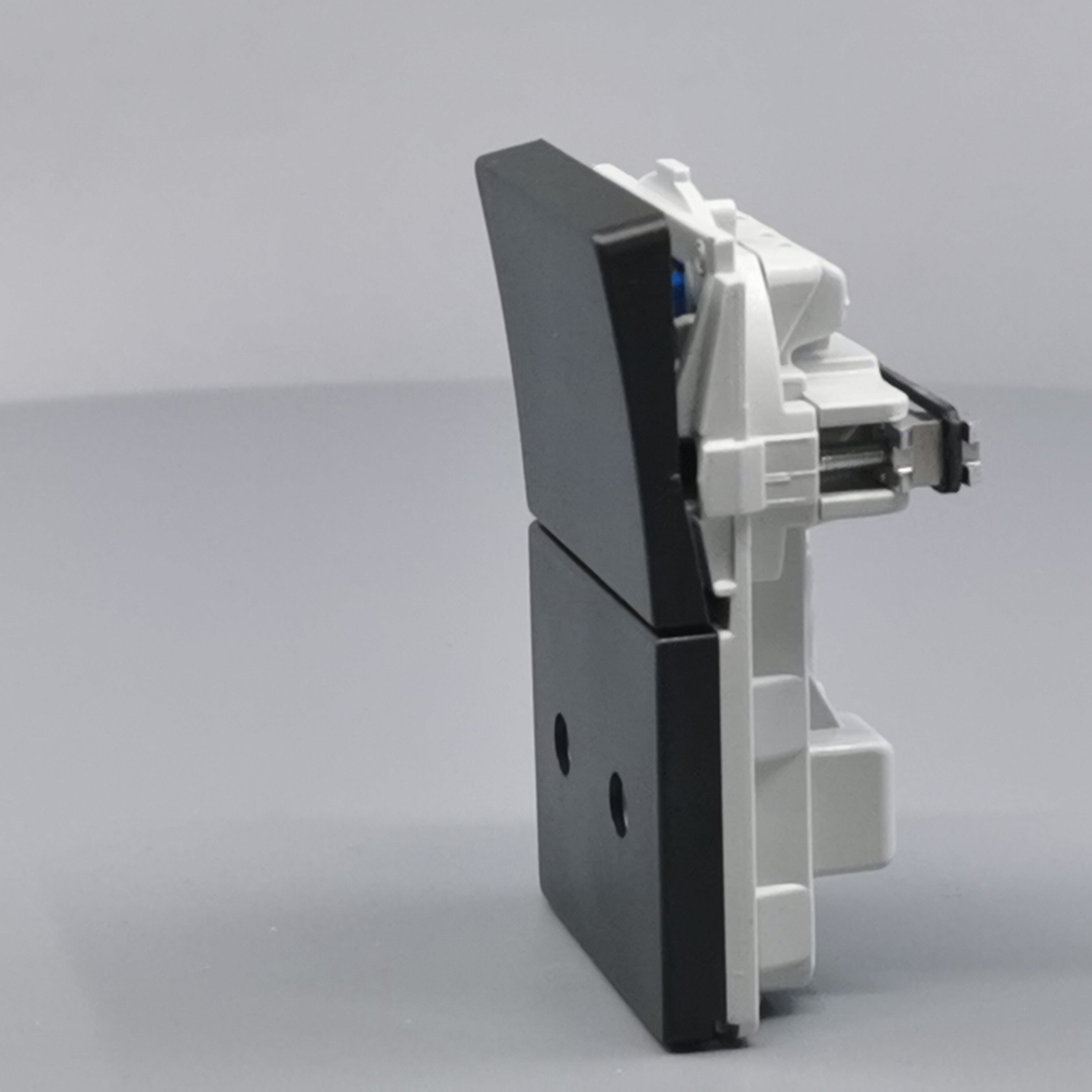 Fuga Stikkontakt 2-pol uden jord koksgrå