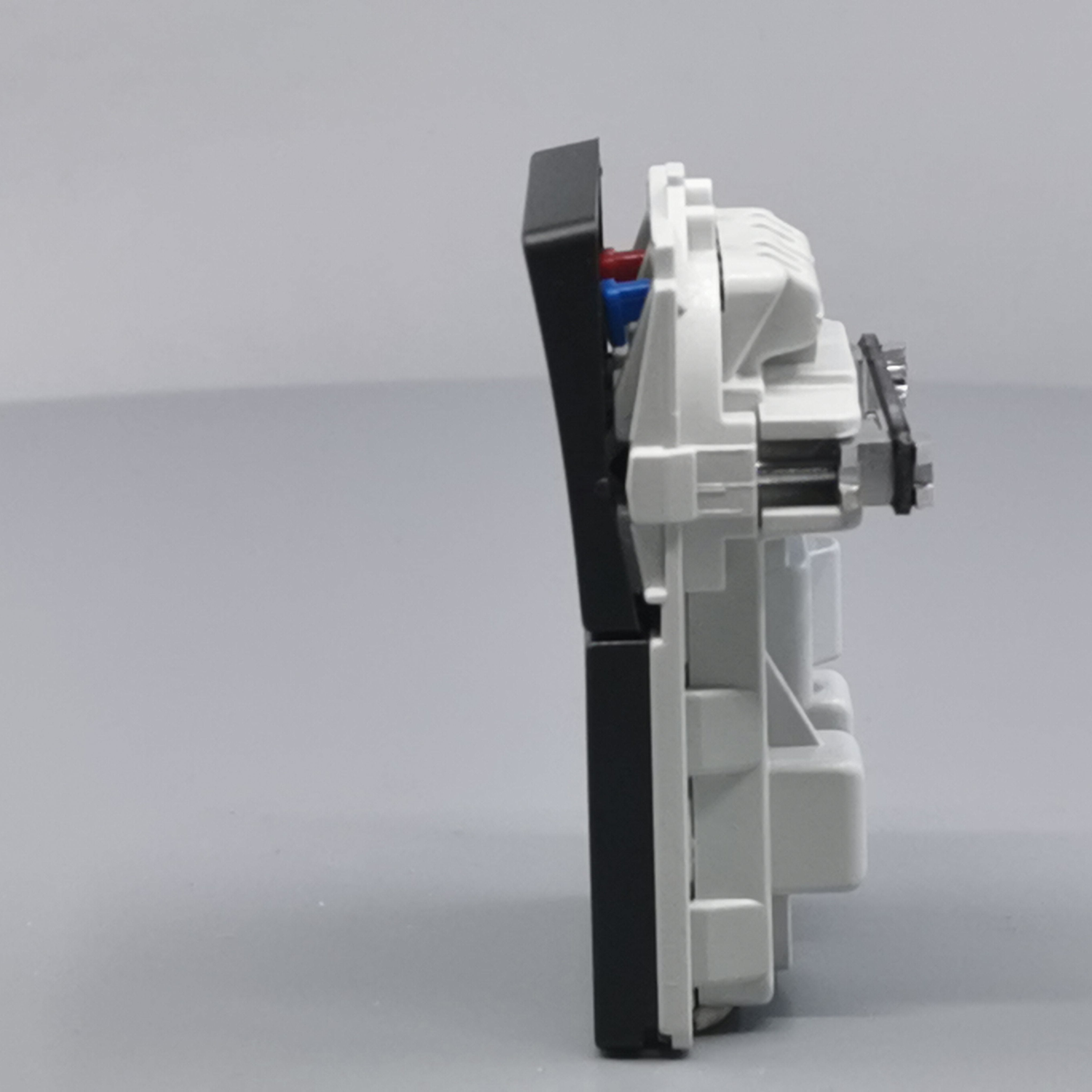 Fuga Stikkontakt 2-pol uden jord koksgrå