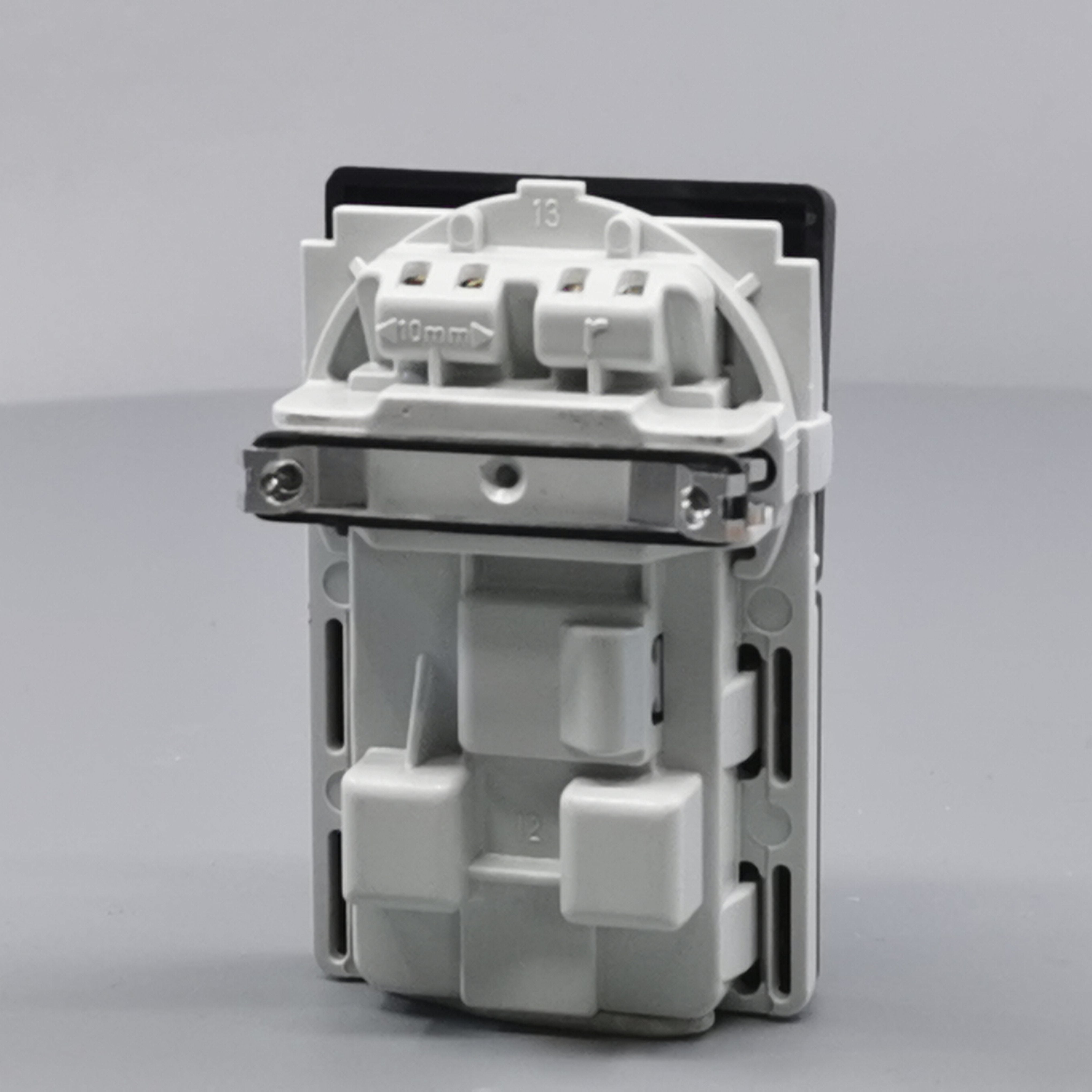 Fuga Stikkontakt 2-pol uden jord koksgrå