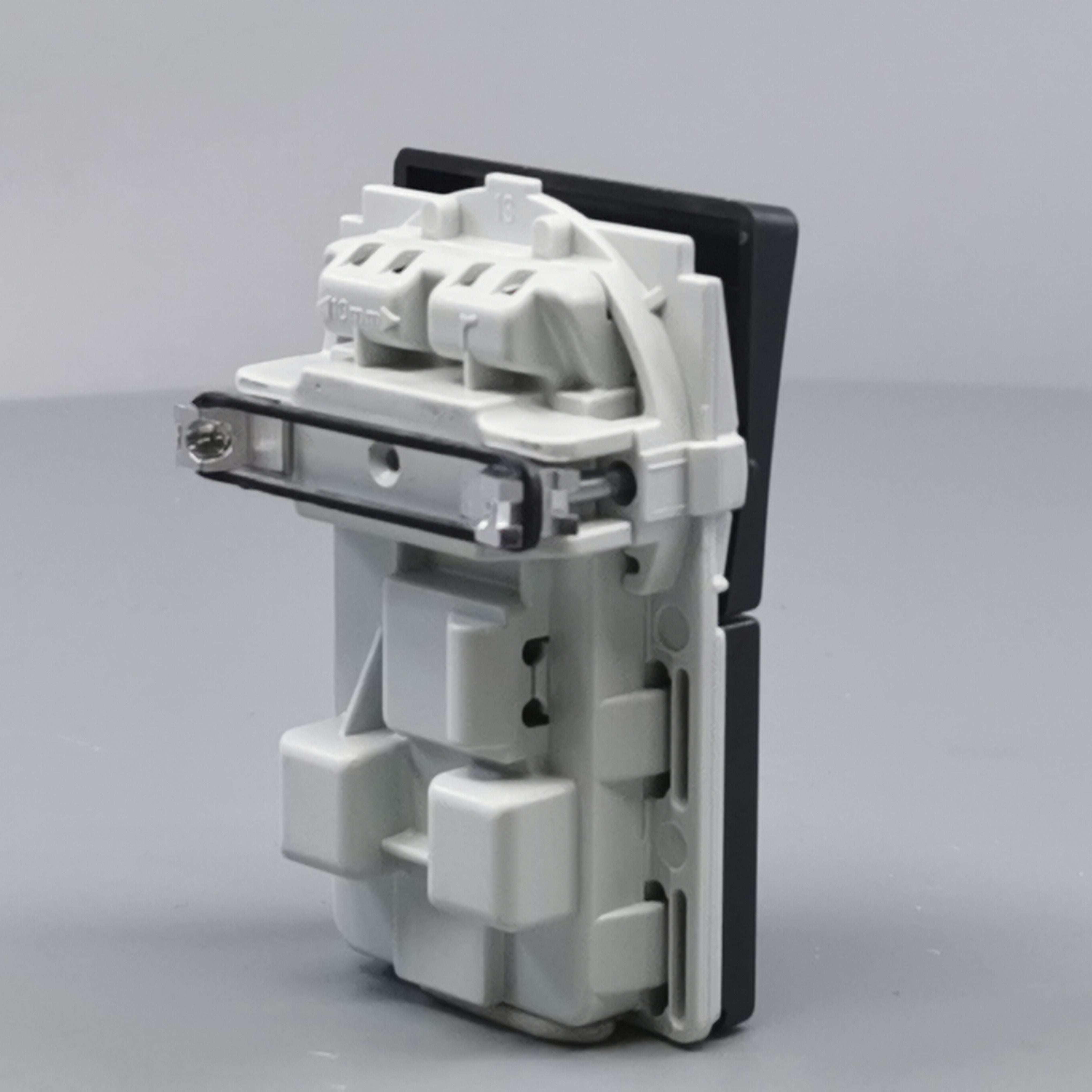 Fuga Stikkontakt 2-pol uden jord koksgrå