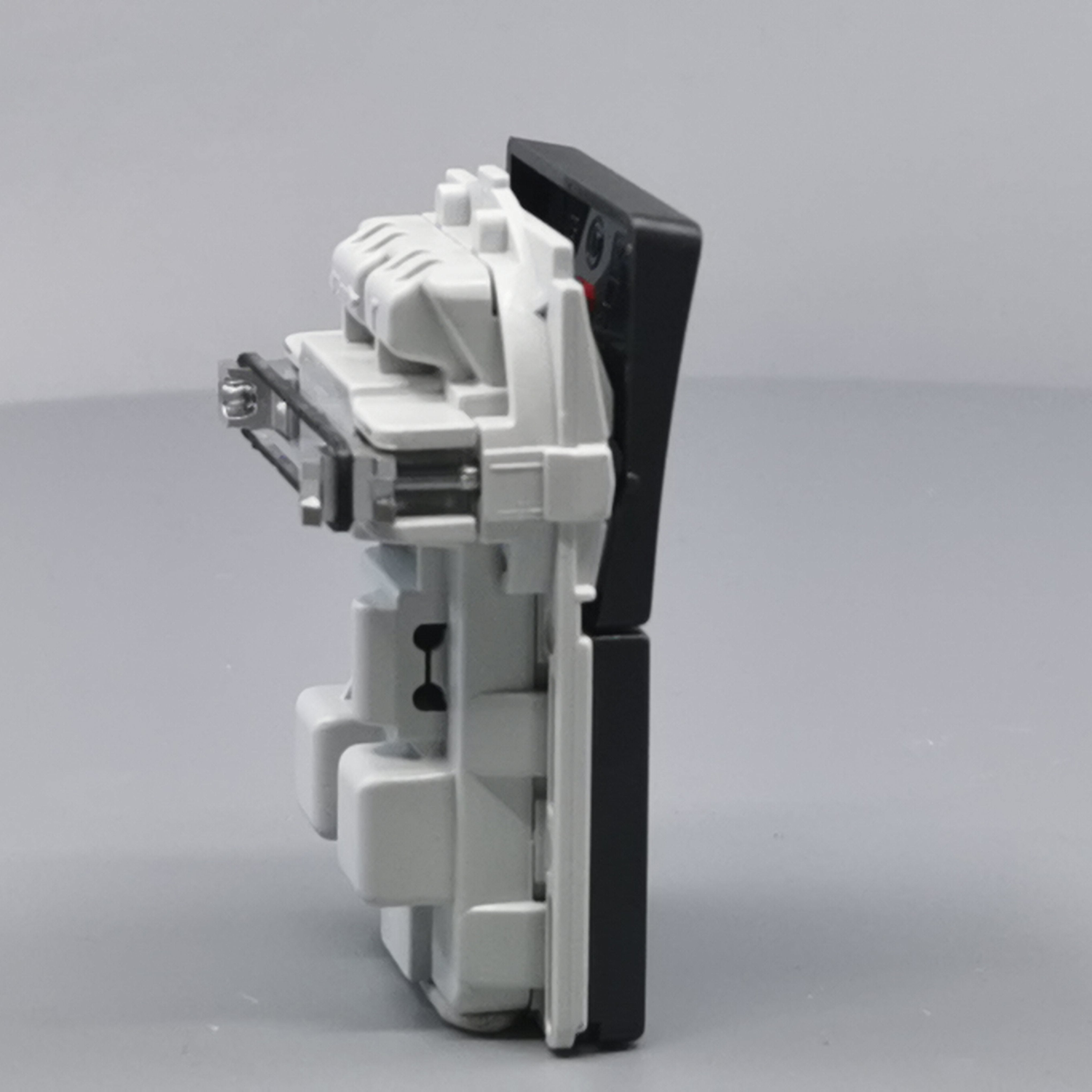 Fuga Stikkontakt 2-pol uden jord koksgrå