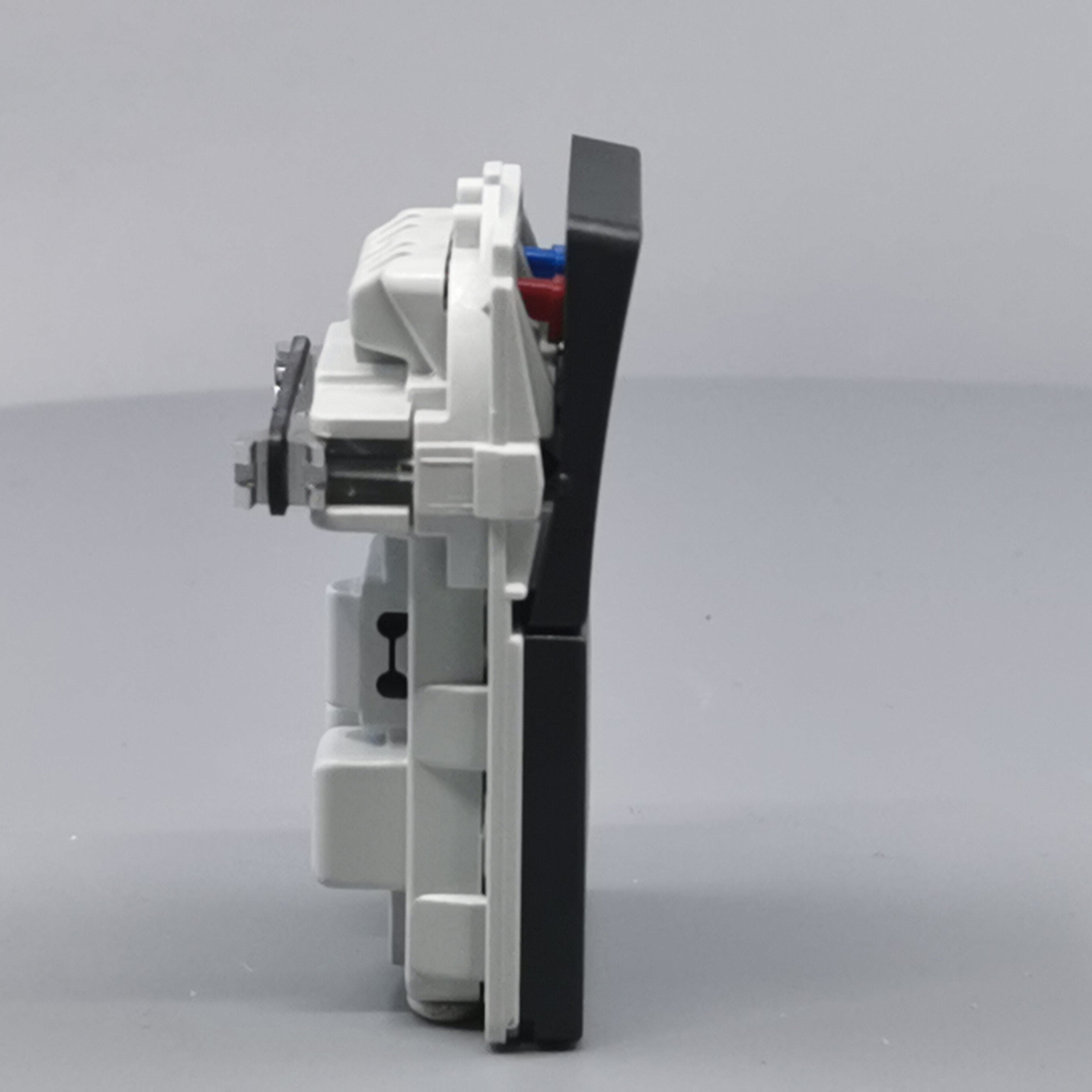 Fuga Stikkontakt 2-pol uden jord koksgrå