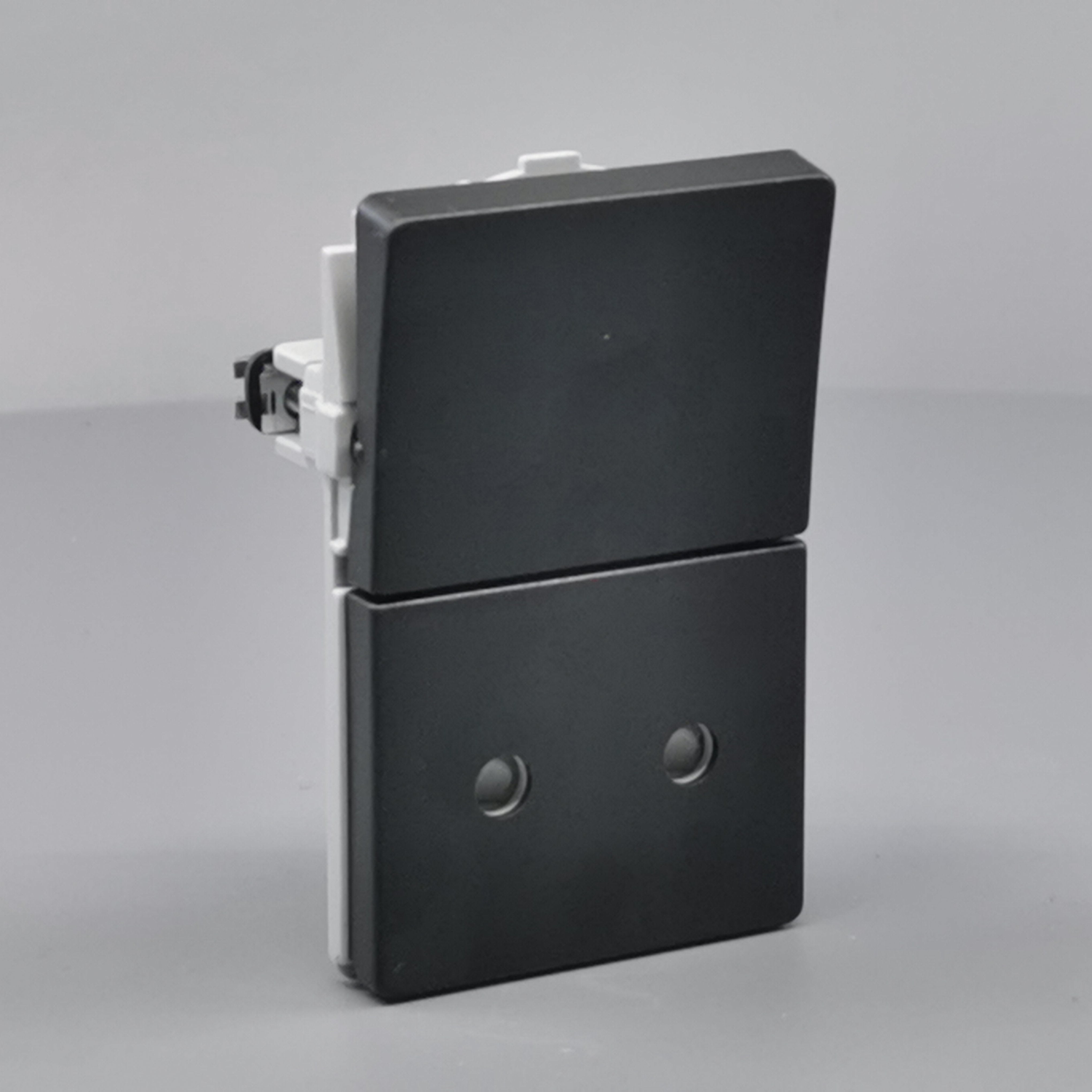 Fuga Stikkontakt 2-pol uden jord koksgrå