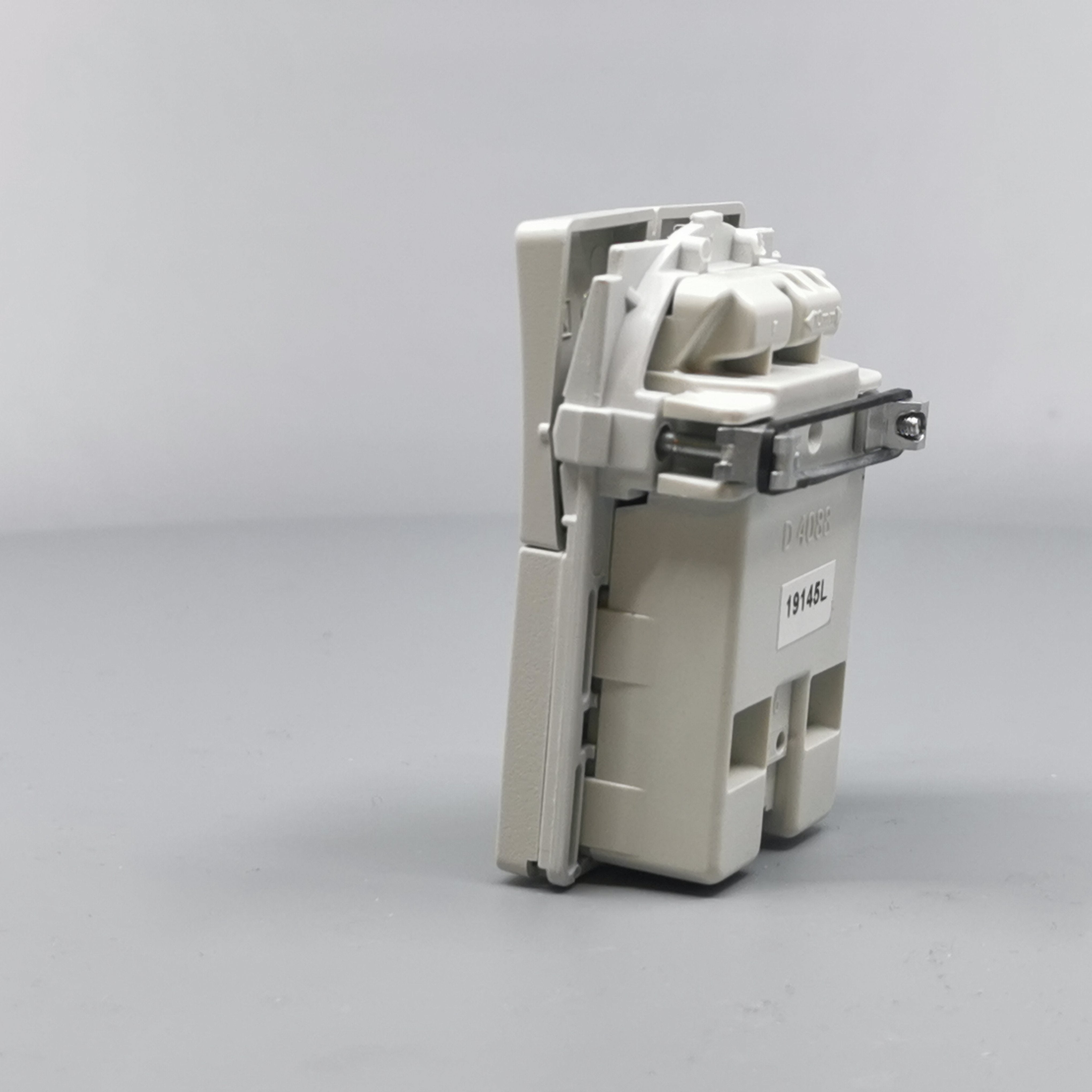 Fuga Stikkontakt dobbelt 2-pol lysegrå