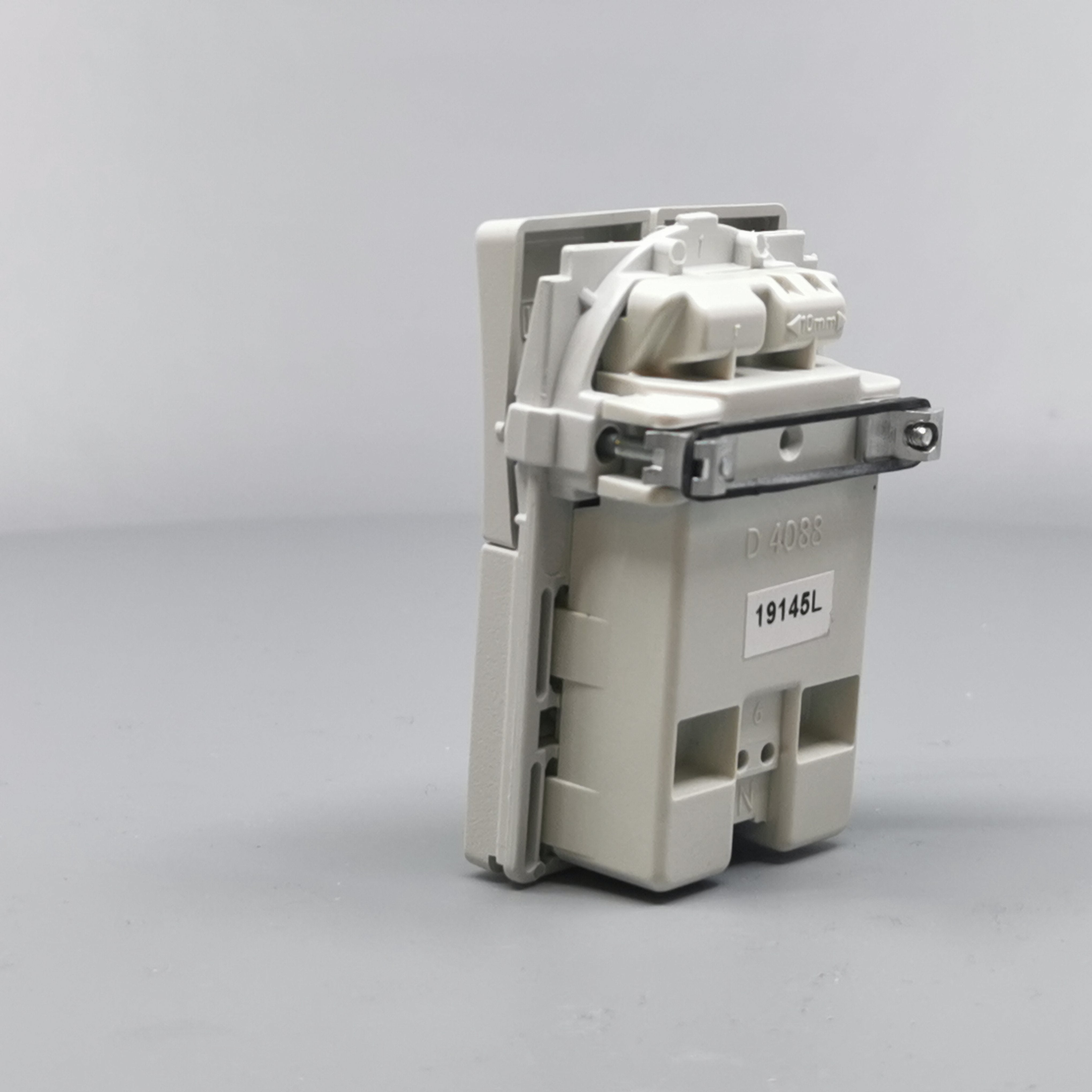 Fuga Stikkontakt dobbelt 2-pol lysegrå