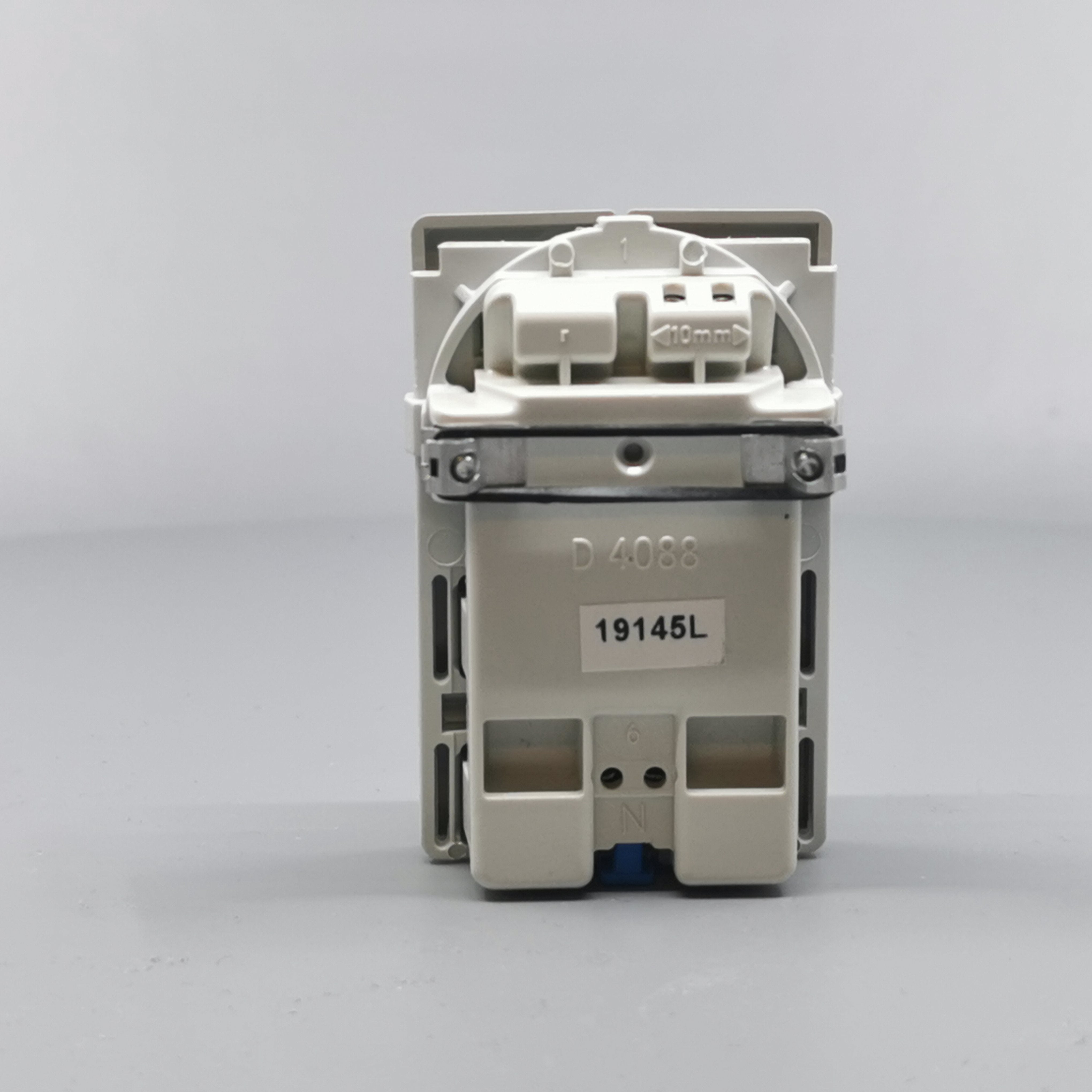 Fuga Stikkontakt dobbelt 2-pol lysegrå