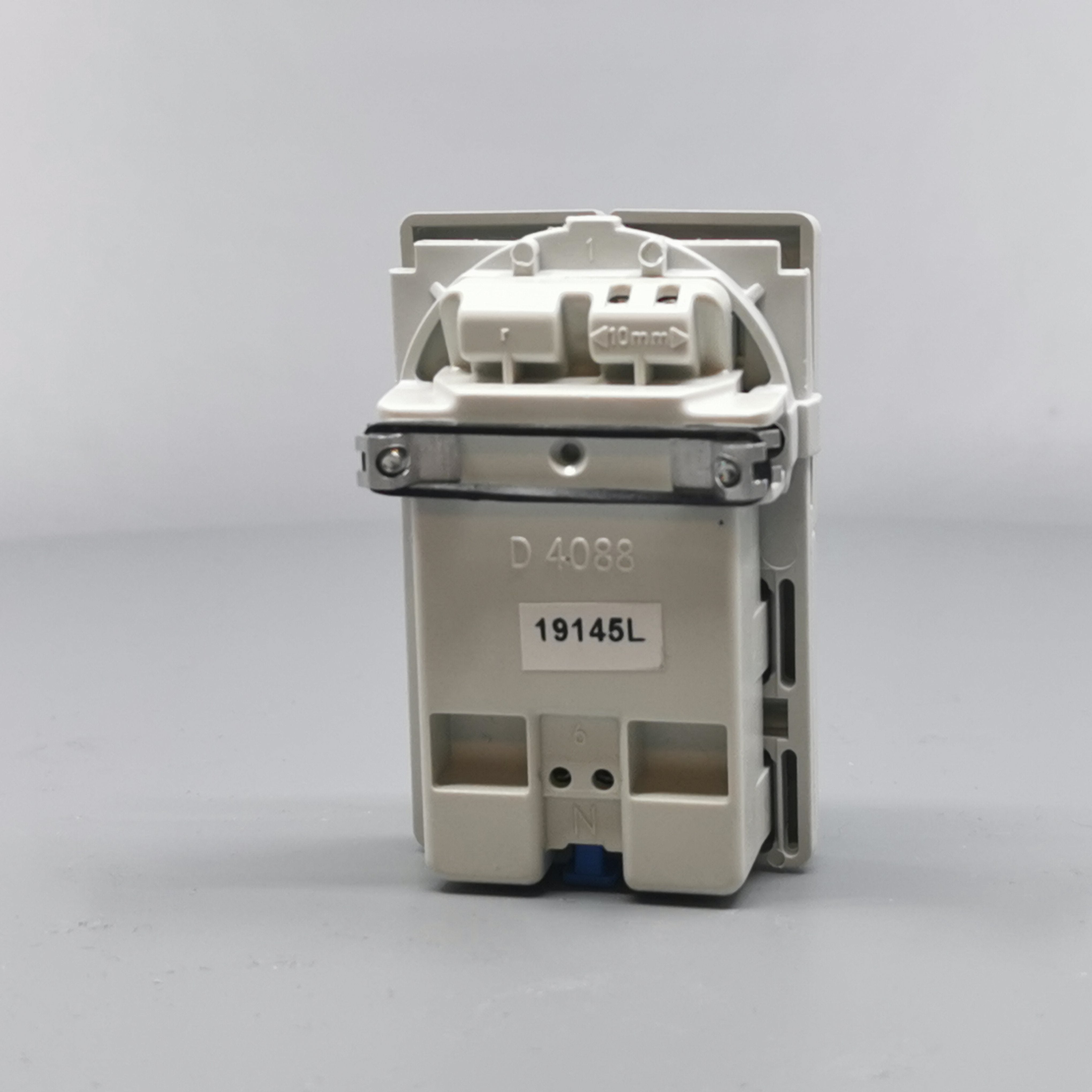 Fuga Stikkontakt dobbelt 2-pol lysegrå