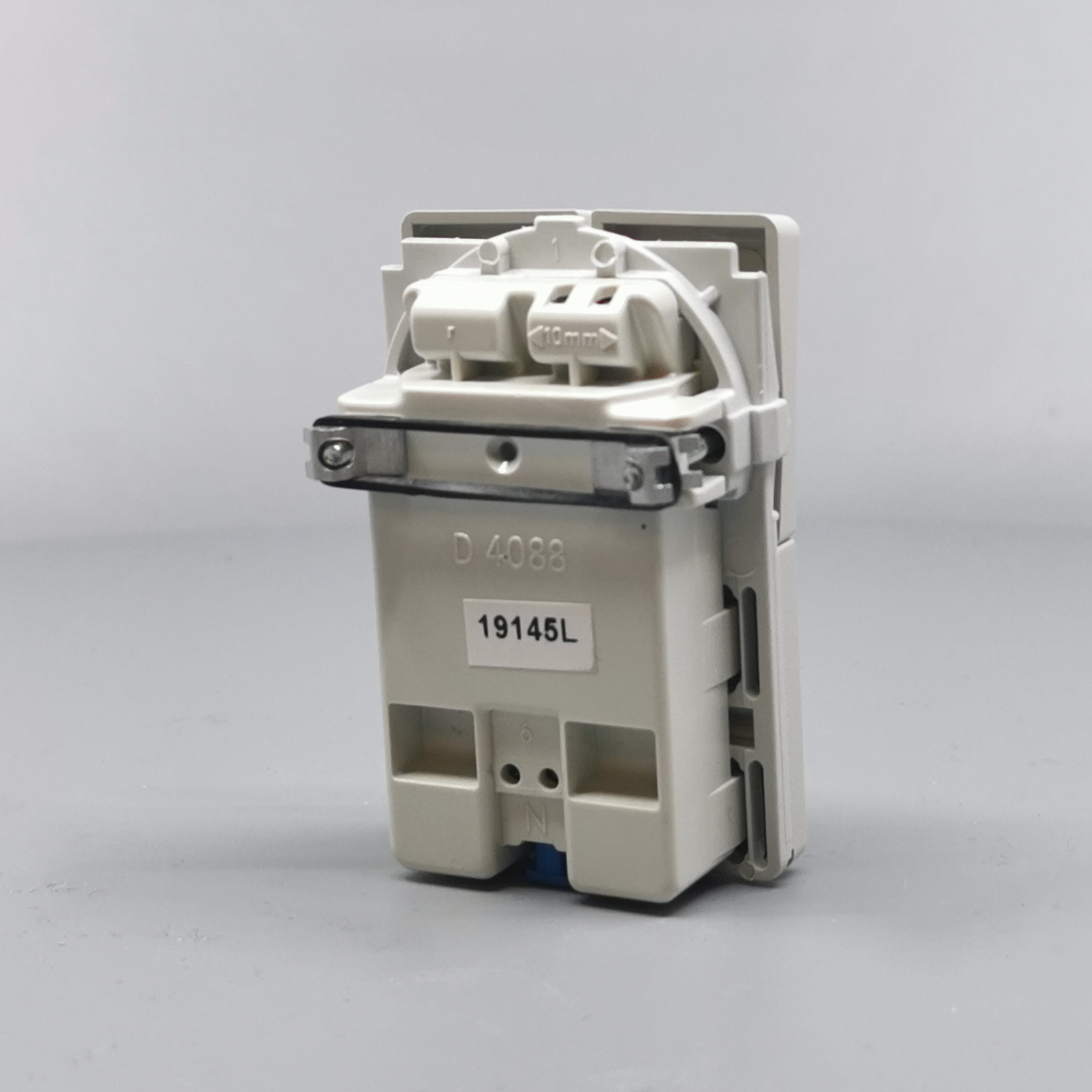 Fuga Stikkontakt dobbelt 2-pol lysegrå