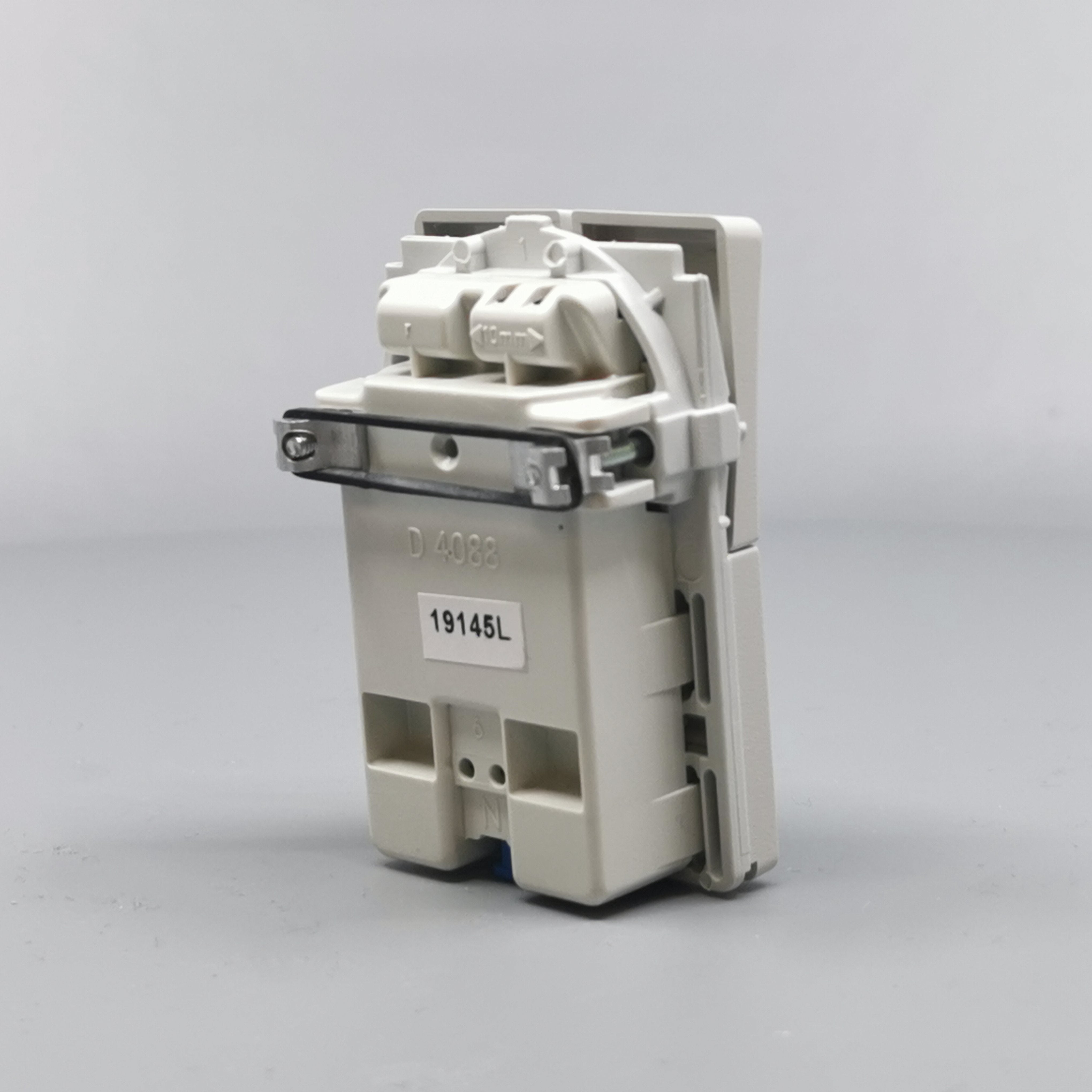 Fuga Stikkontakt dobbelt 2-pol lysegrå