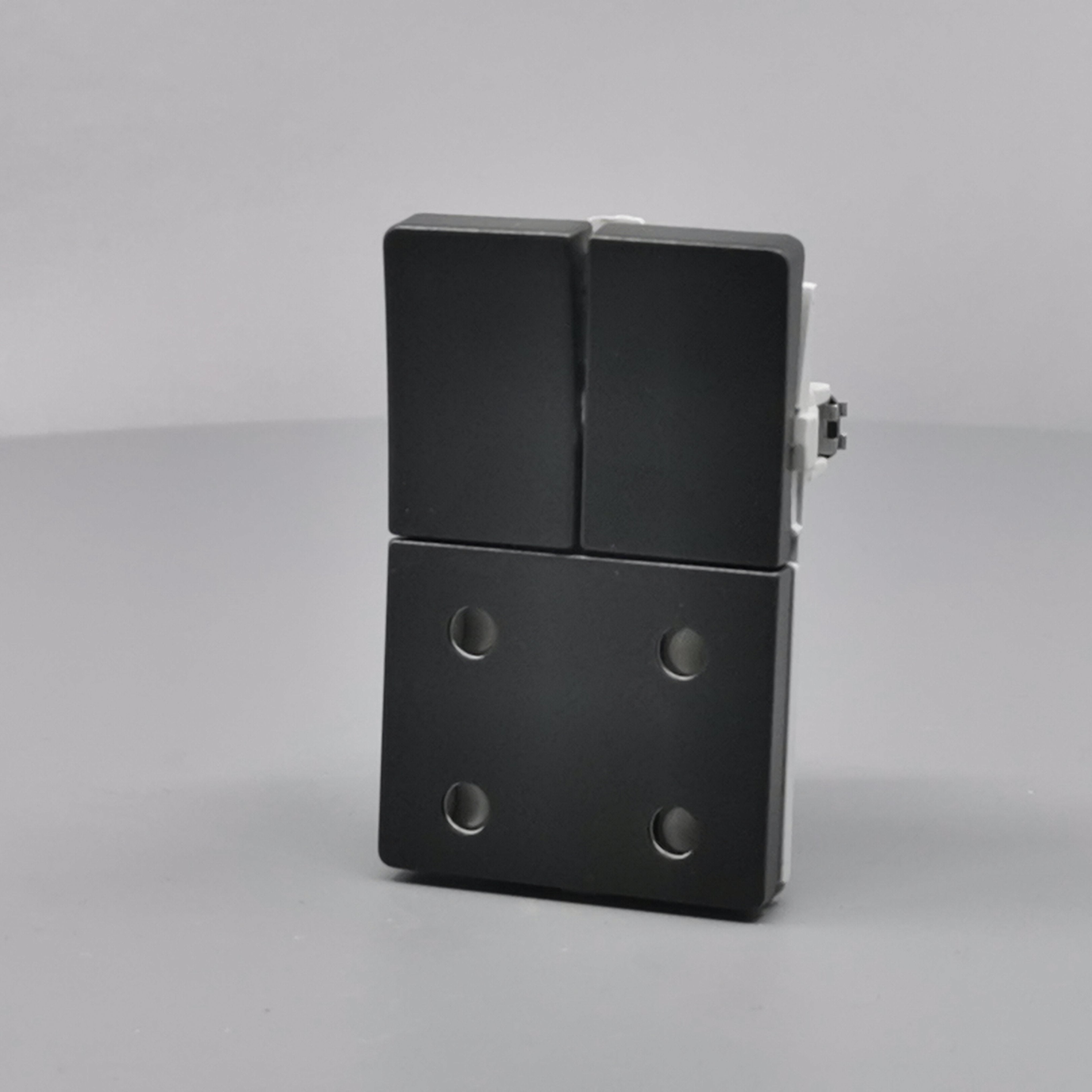 Fuga Stikkontakt dobbelt 2-pol koksgrå