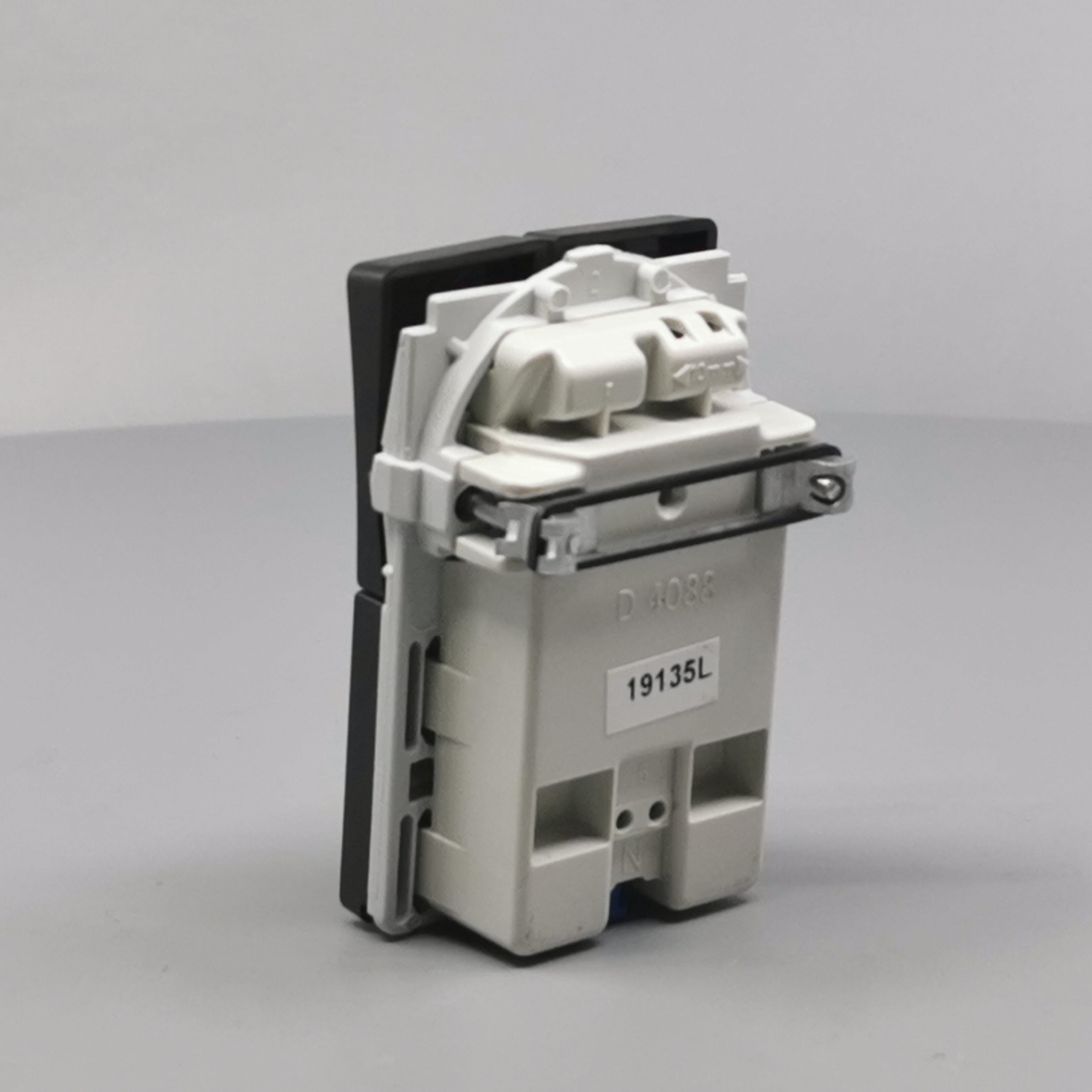 Fuga Stikkontakt dobbelt 2-pol koksgrå