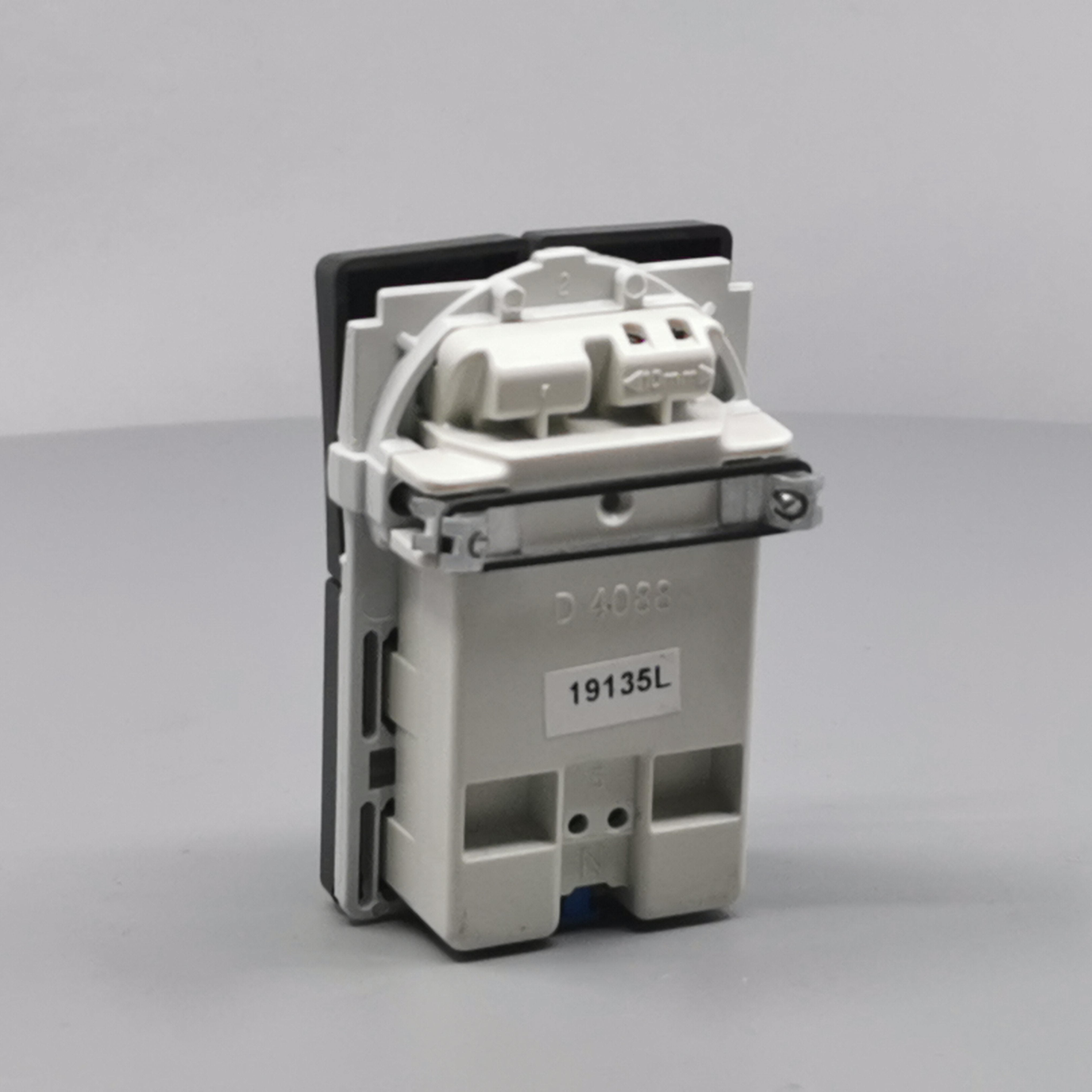 Fuga Stikkontakt dobbelt 2-pol koksgrå