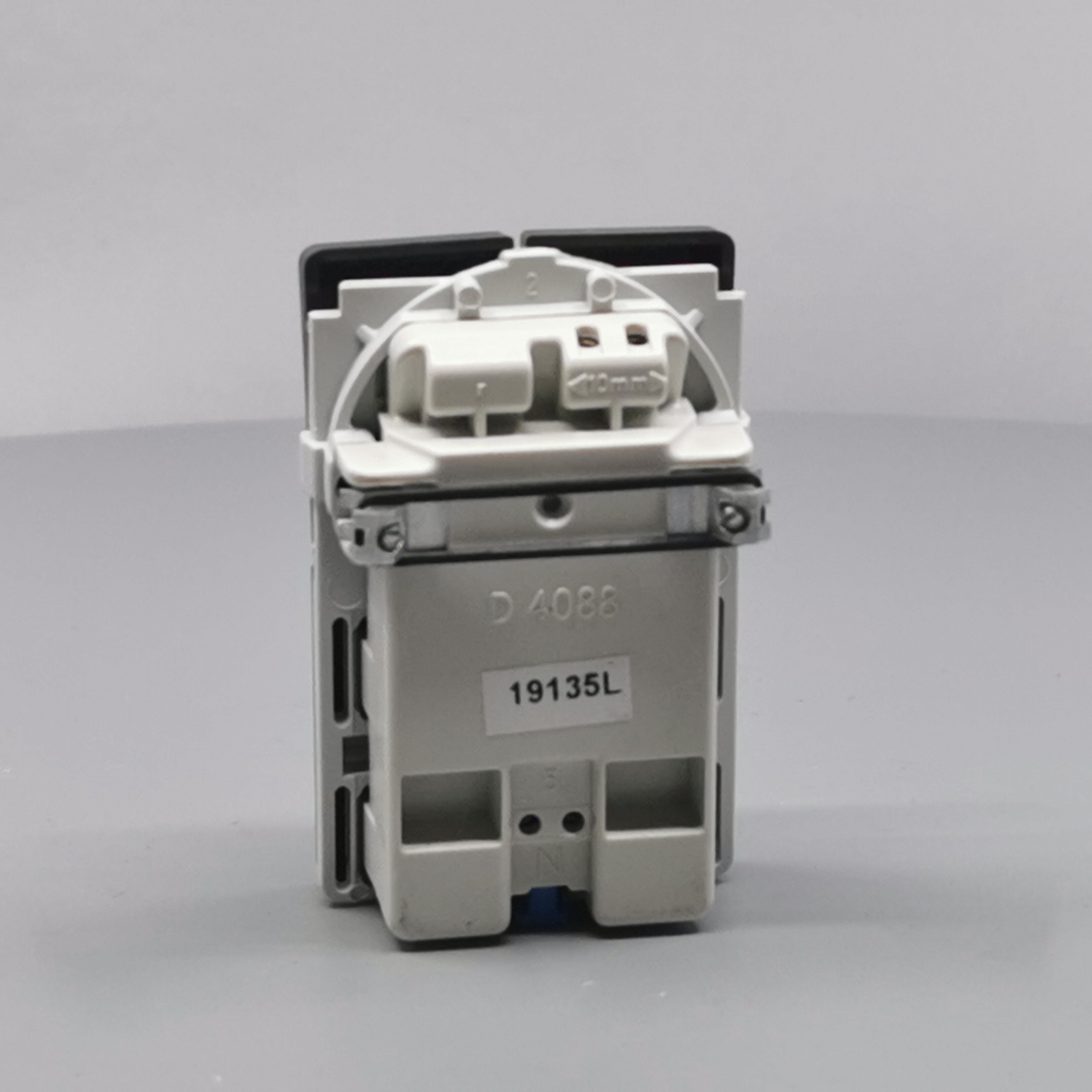 Fuga Stikkontakt dobbelt 2-pol koksgrå