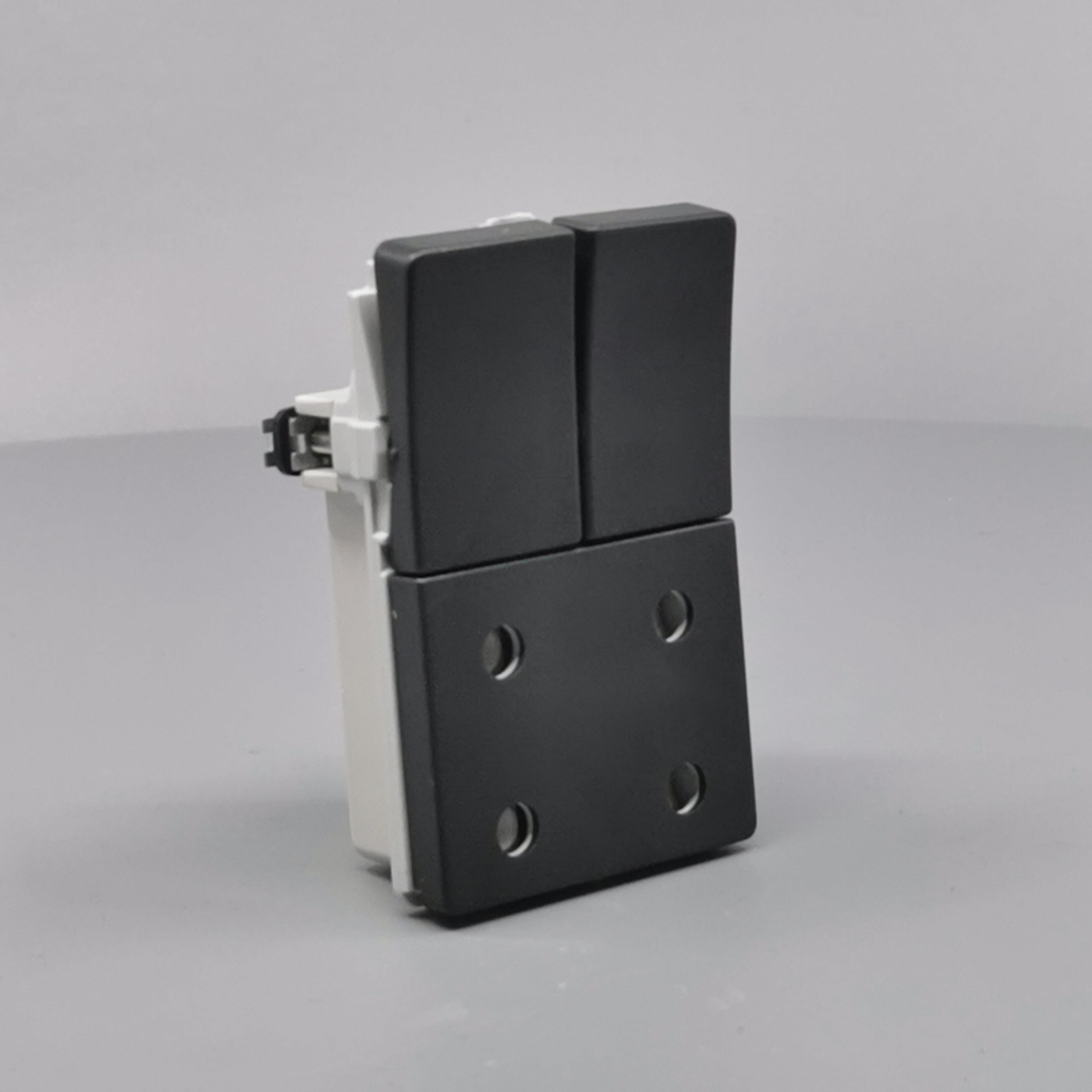 Fuga Stikkontakt dobbelt 2-pol koksgrå