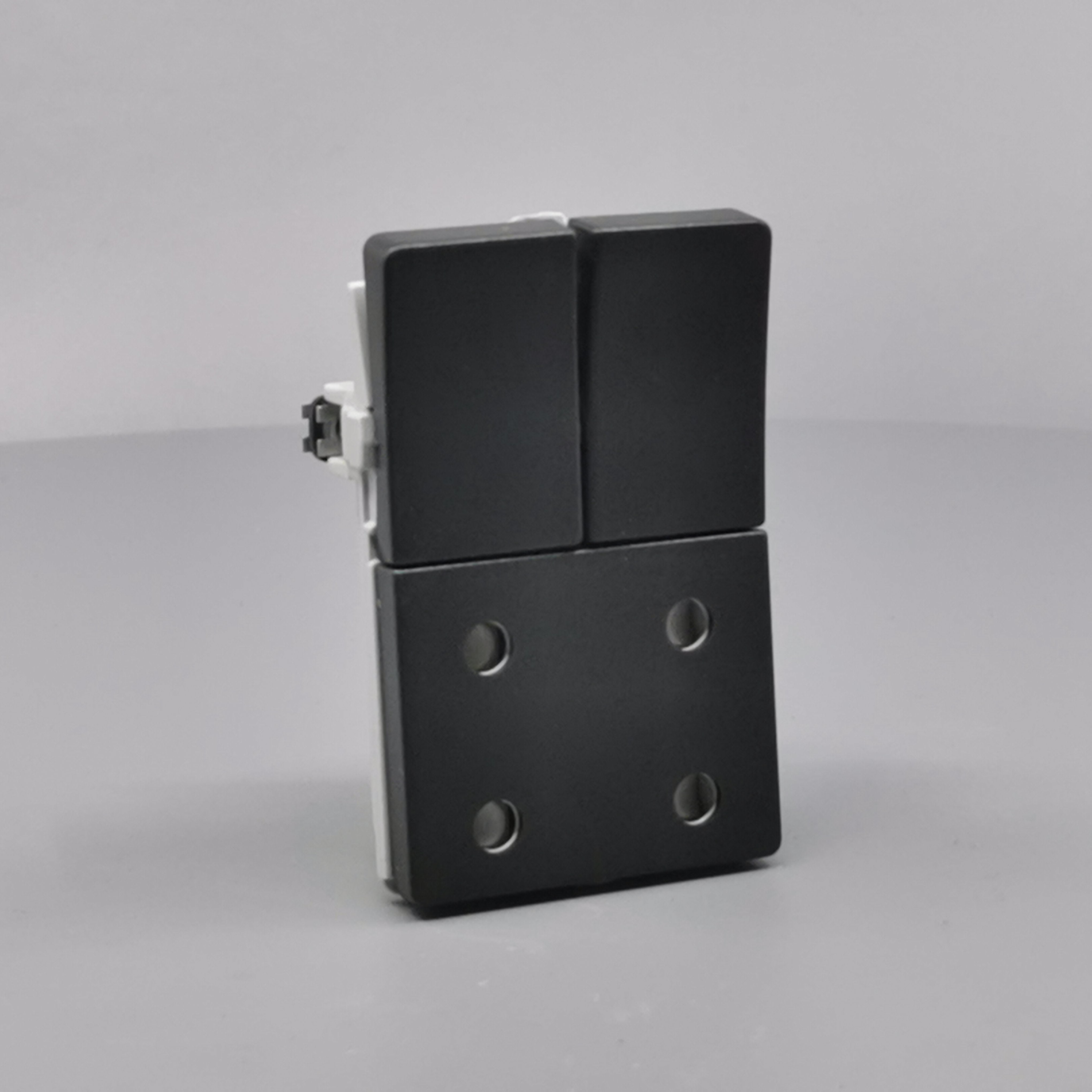 Fuga Stikkontakt dobbelt 2-pol koksgrå