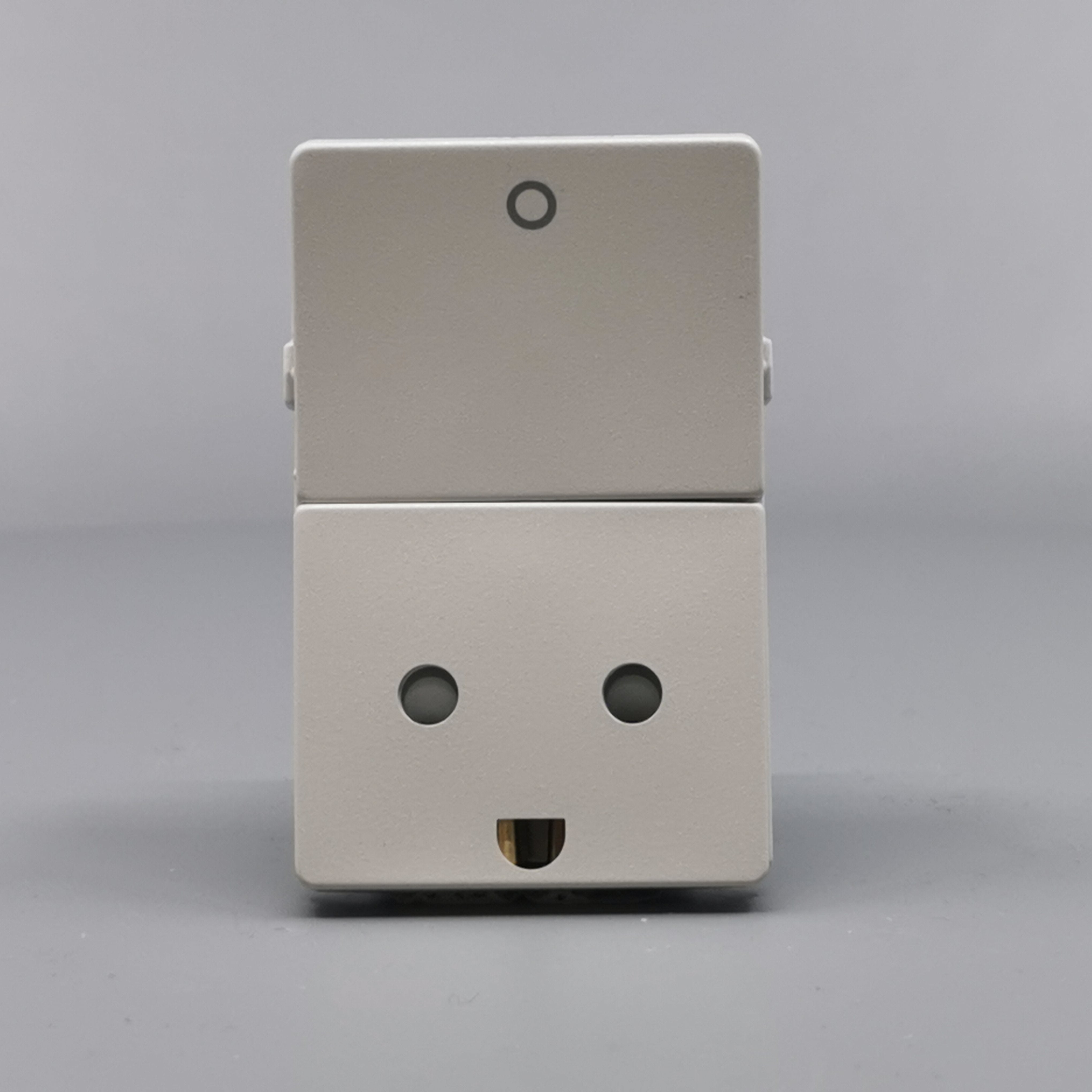 LK FUGA stikk med 2-pol afbryder 2-pol m j lysegrå