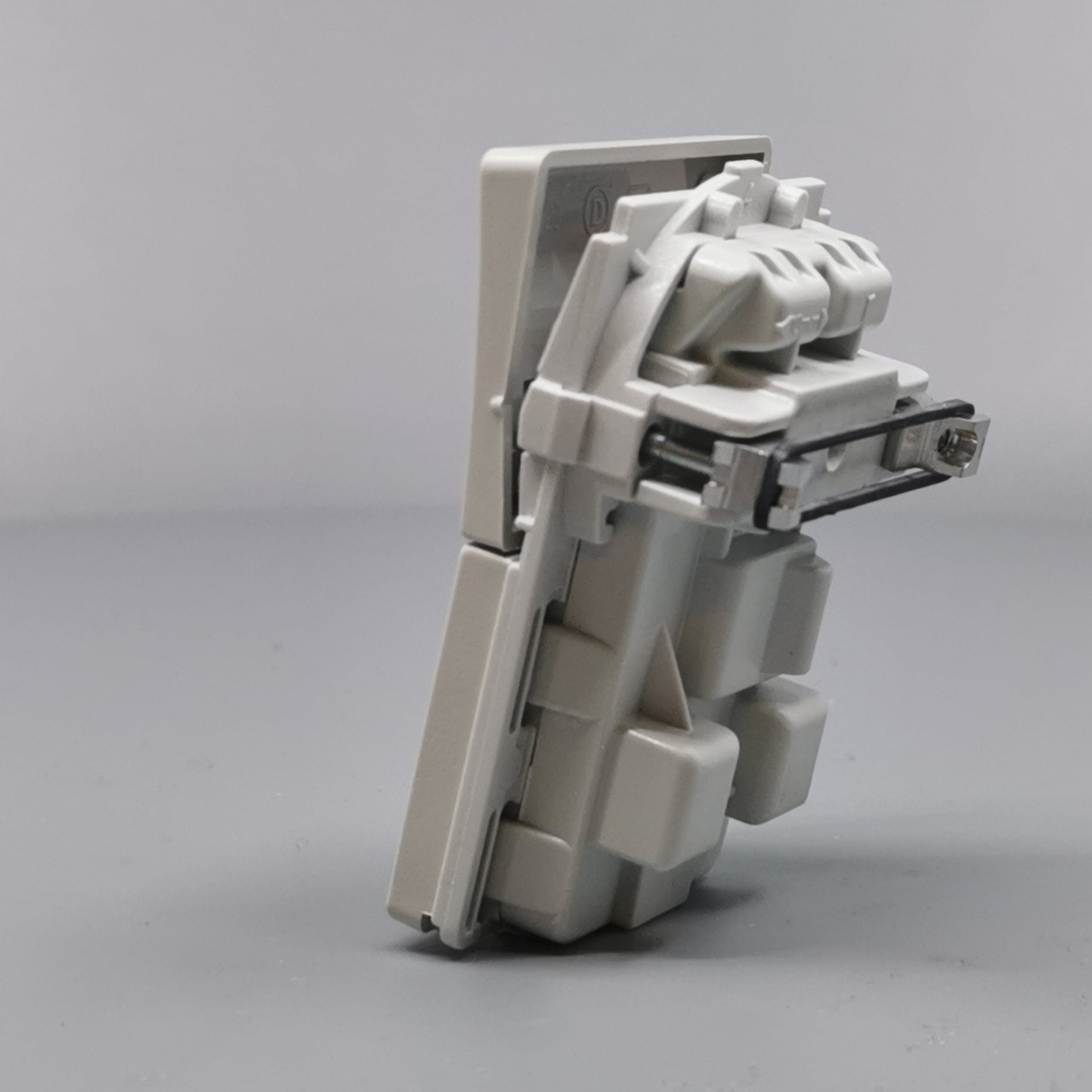 LK FUGA stikk med 2-pol afbryder 2-pol m j lysegrå