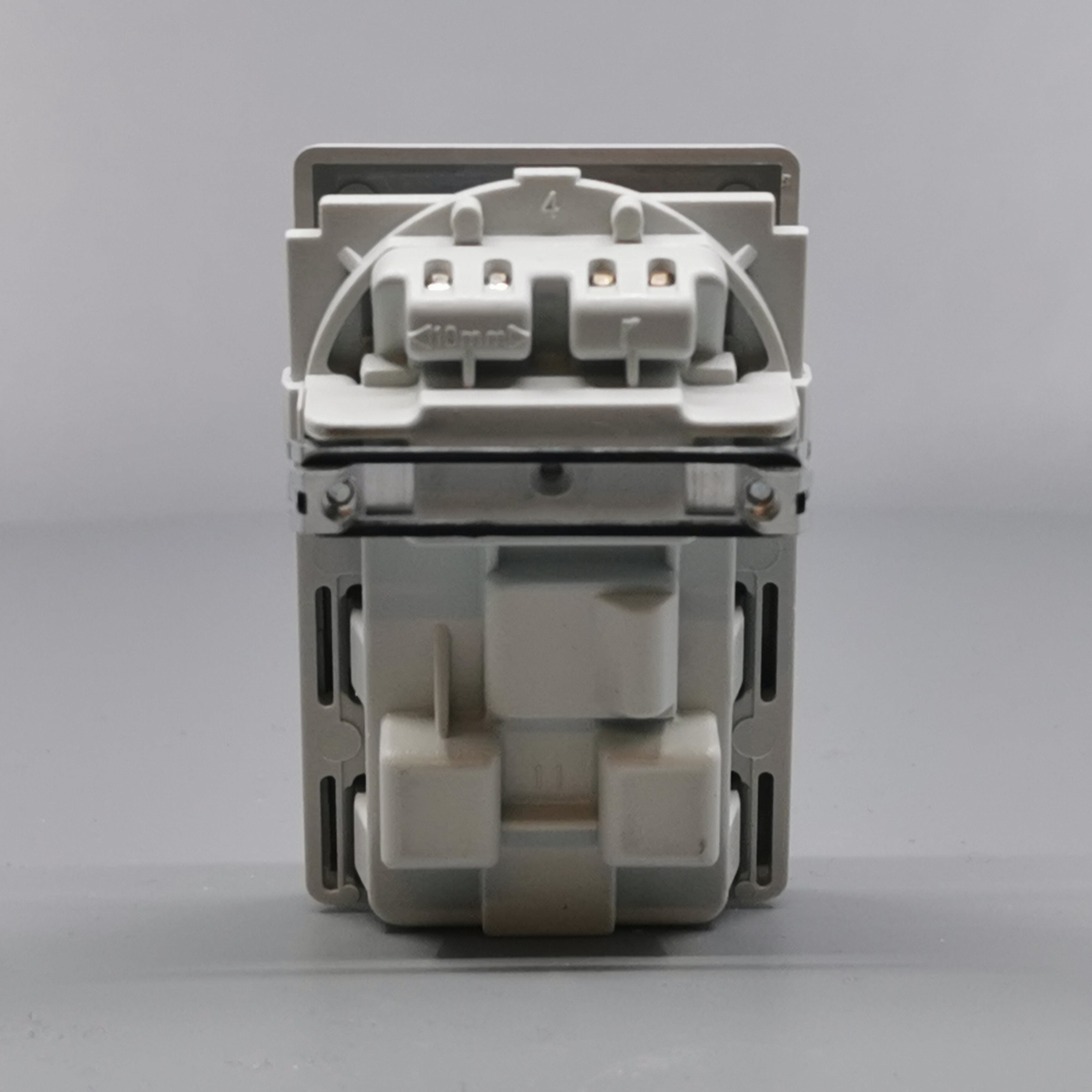 LK FUGA stikk med 2-pol afbryder 2-pol m j lysegrå