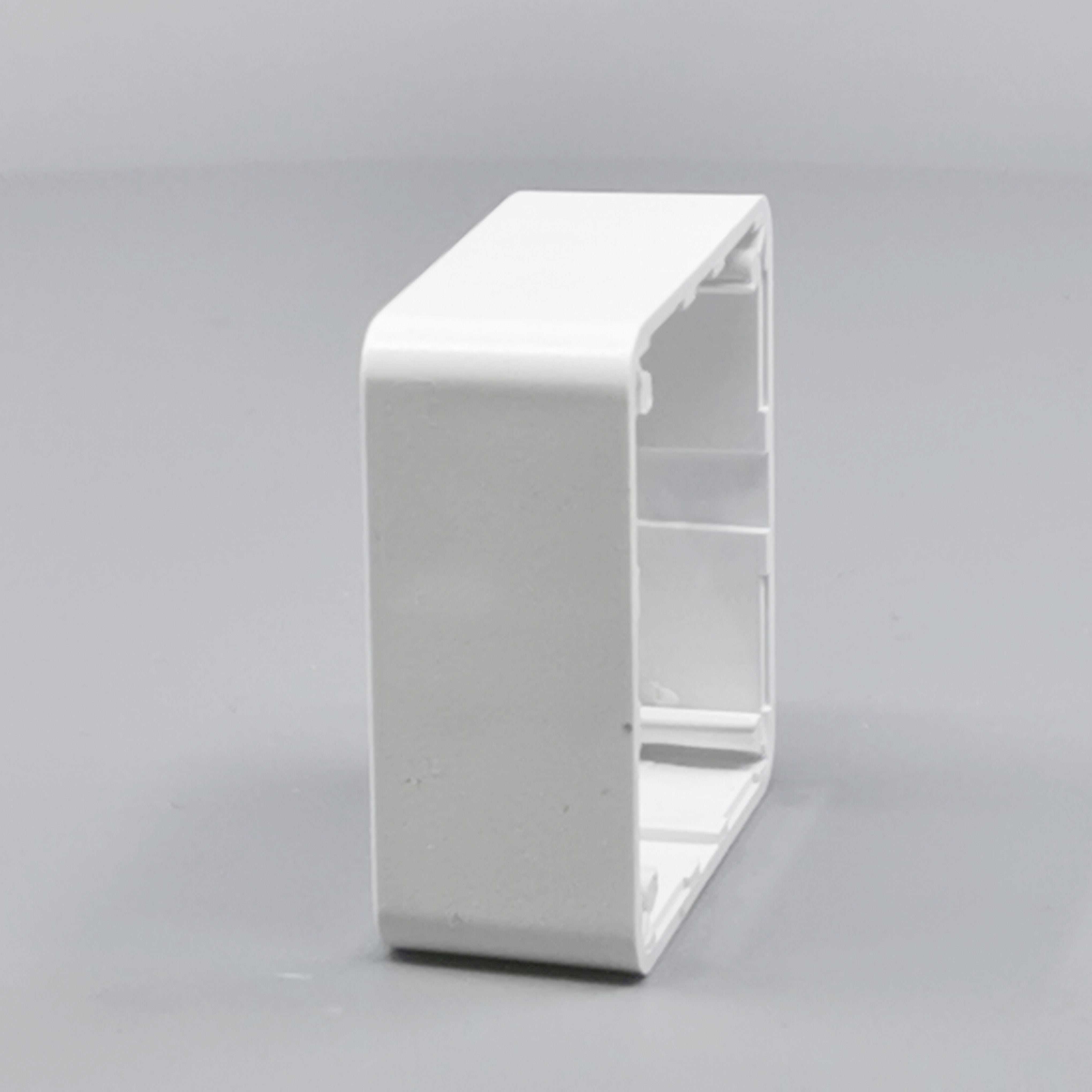 LK Fuga ramme Baseline 50 1m 21mm høj - hvid