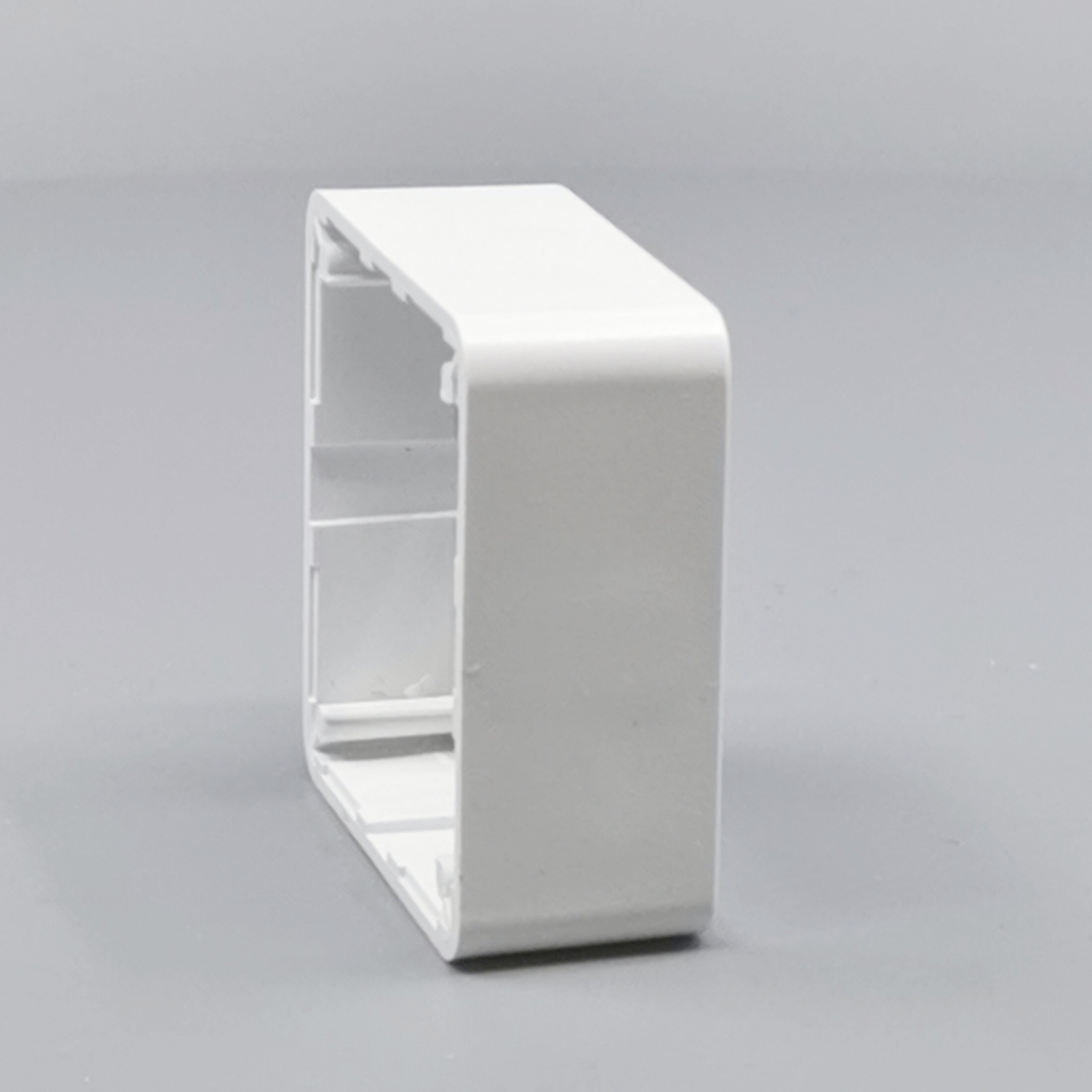 LK Fuga ramme Baseline 50 1m 21mm høj - hvid