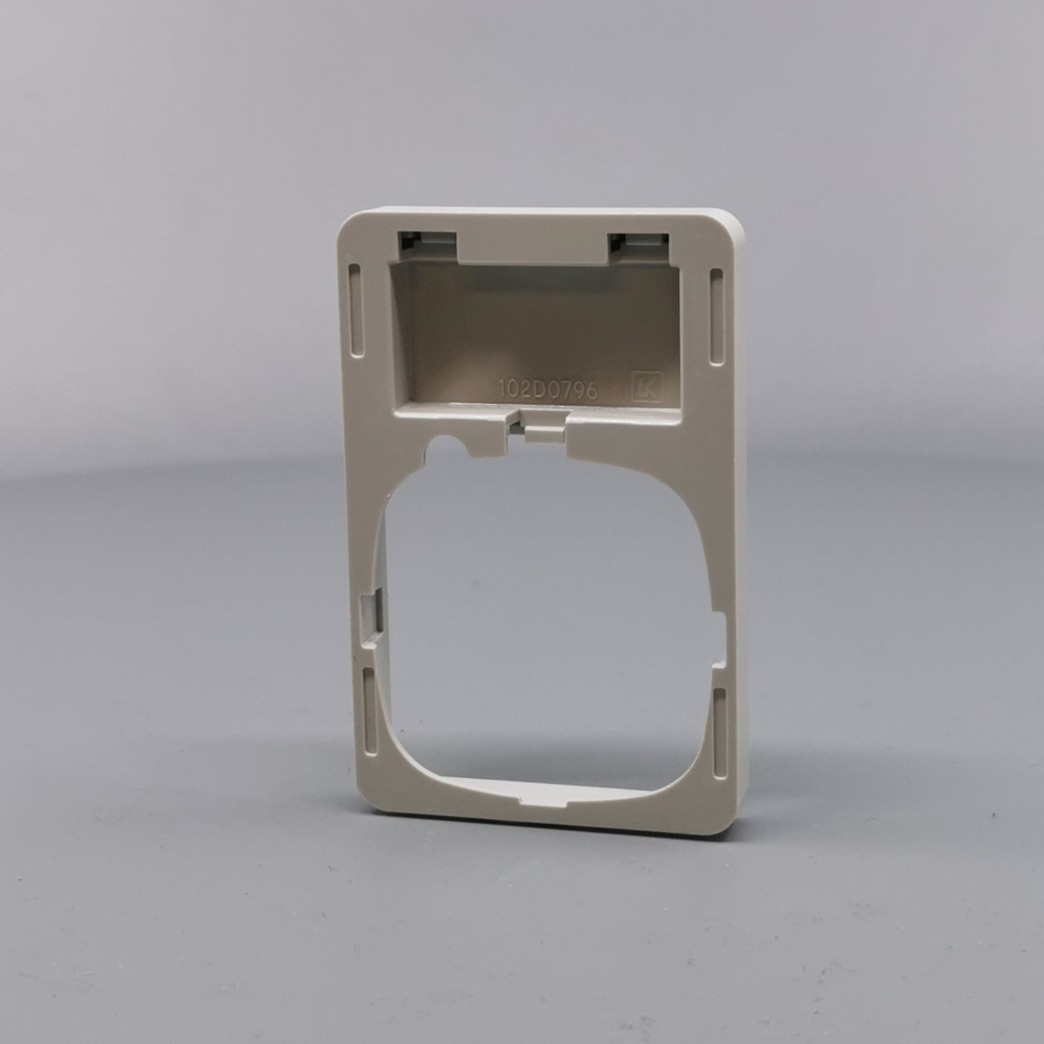 LK Fuga ramme Baseline 50 1½m m. tekstfelt - lysegrå