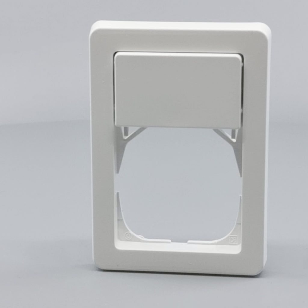 LK Fuga ramme Baseline 63 1½m m. tekstfelt - hvid