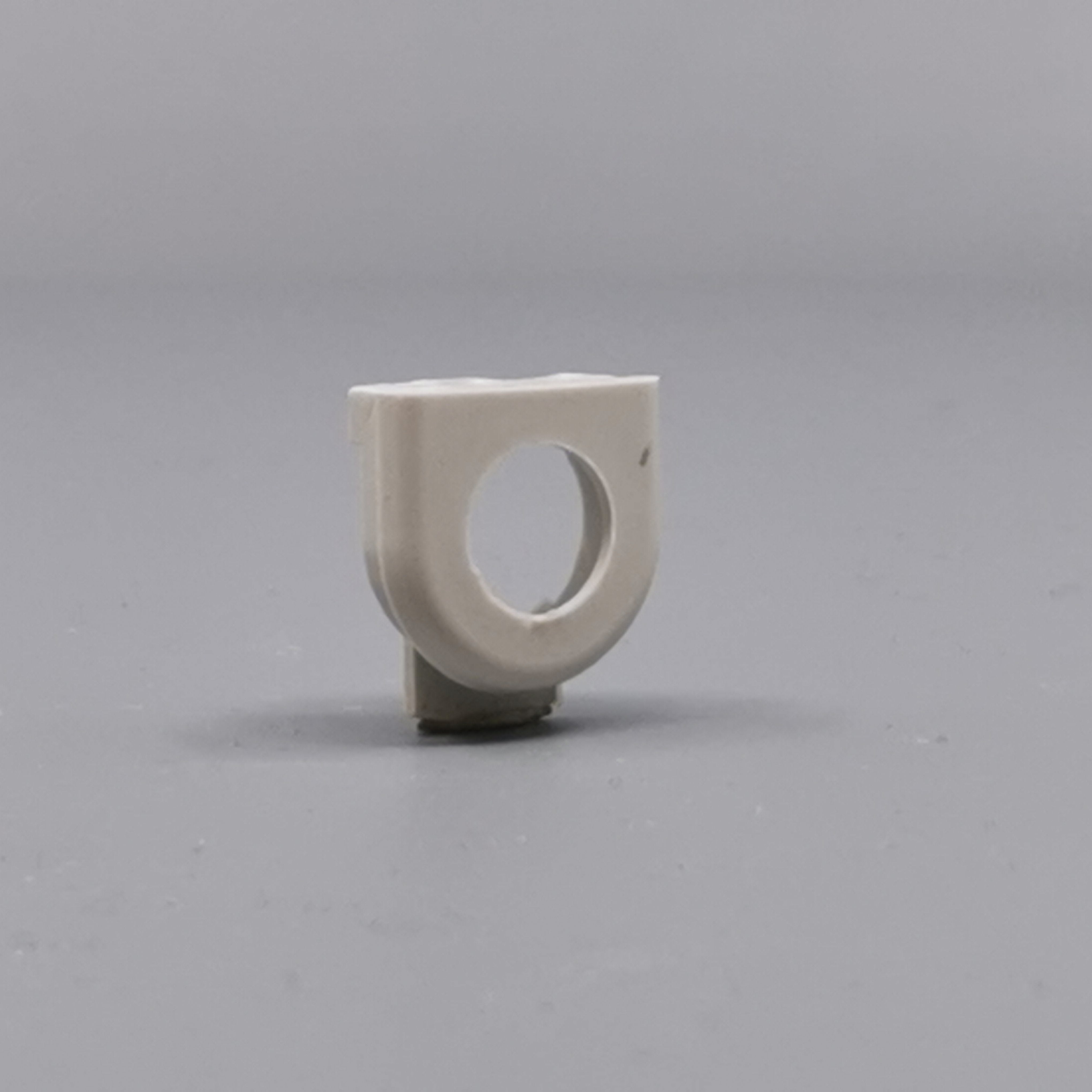 Plasttylle for rund kabel lysegrå