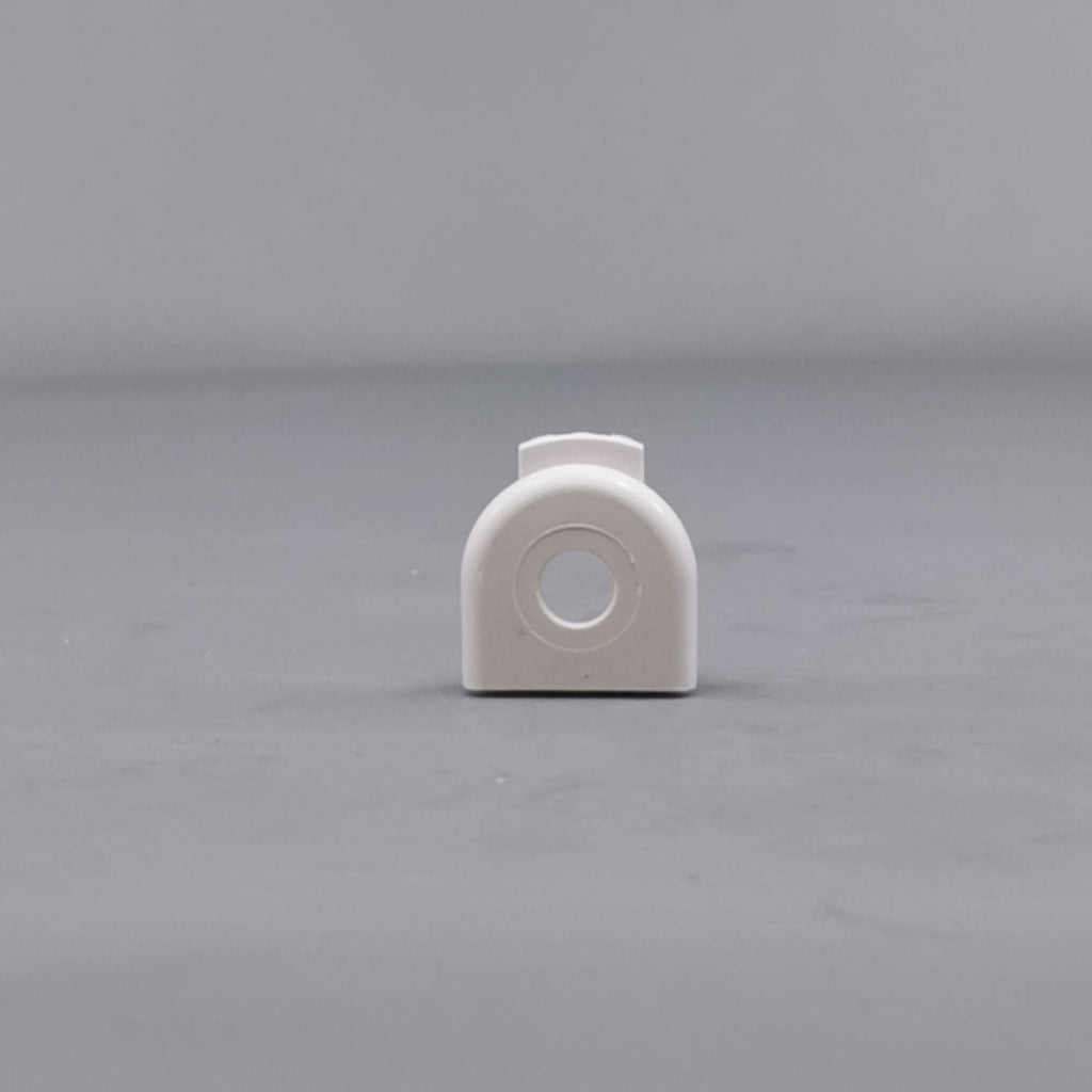 Plasttylle for rund kabel hvid