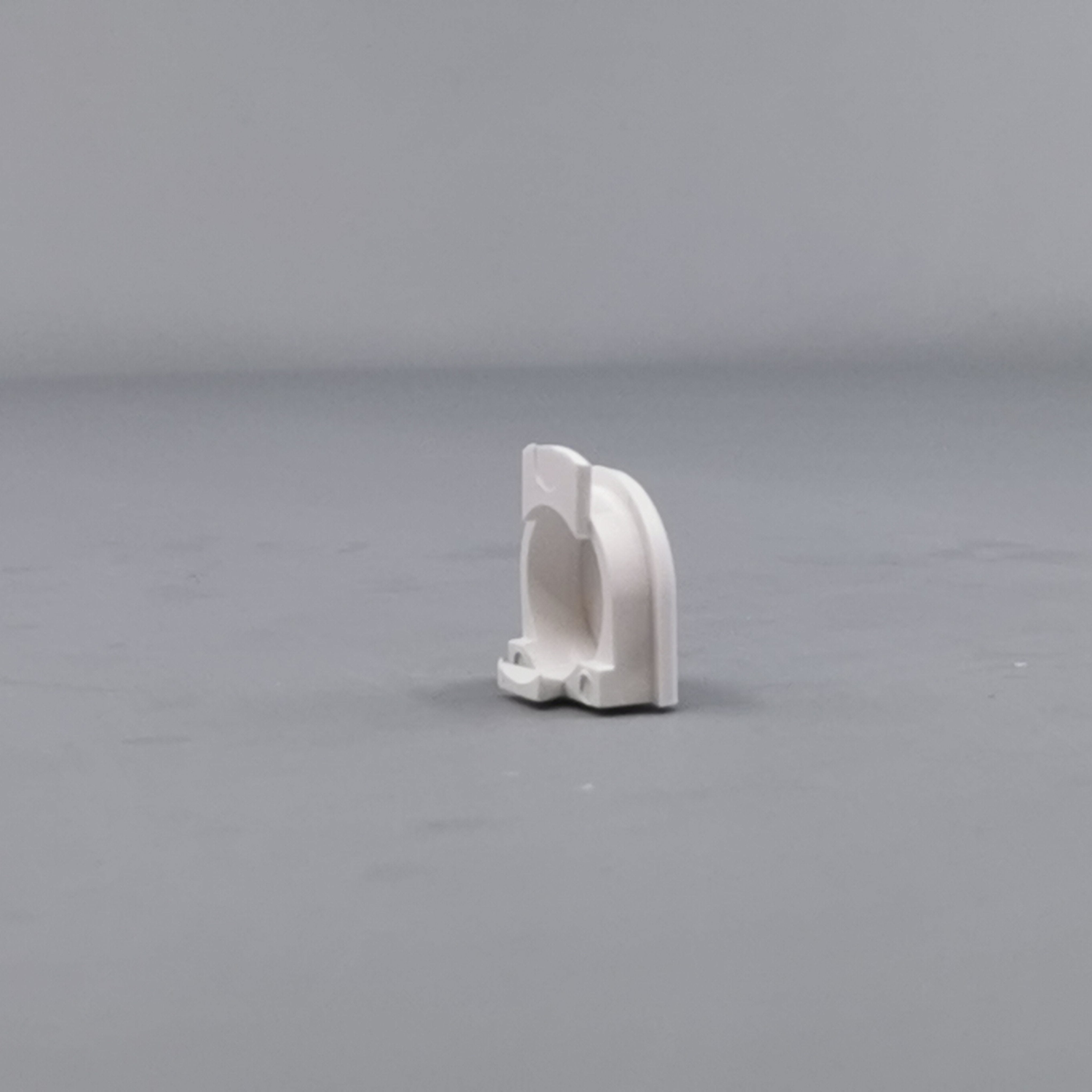 Plasttylle for rund kabel hvid