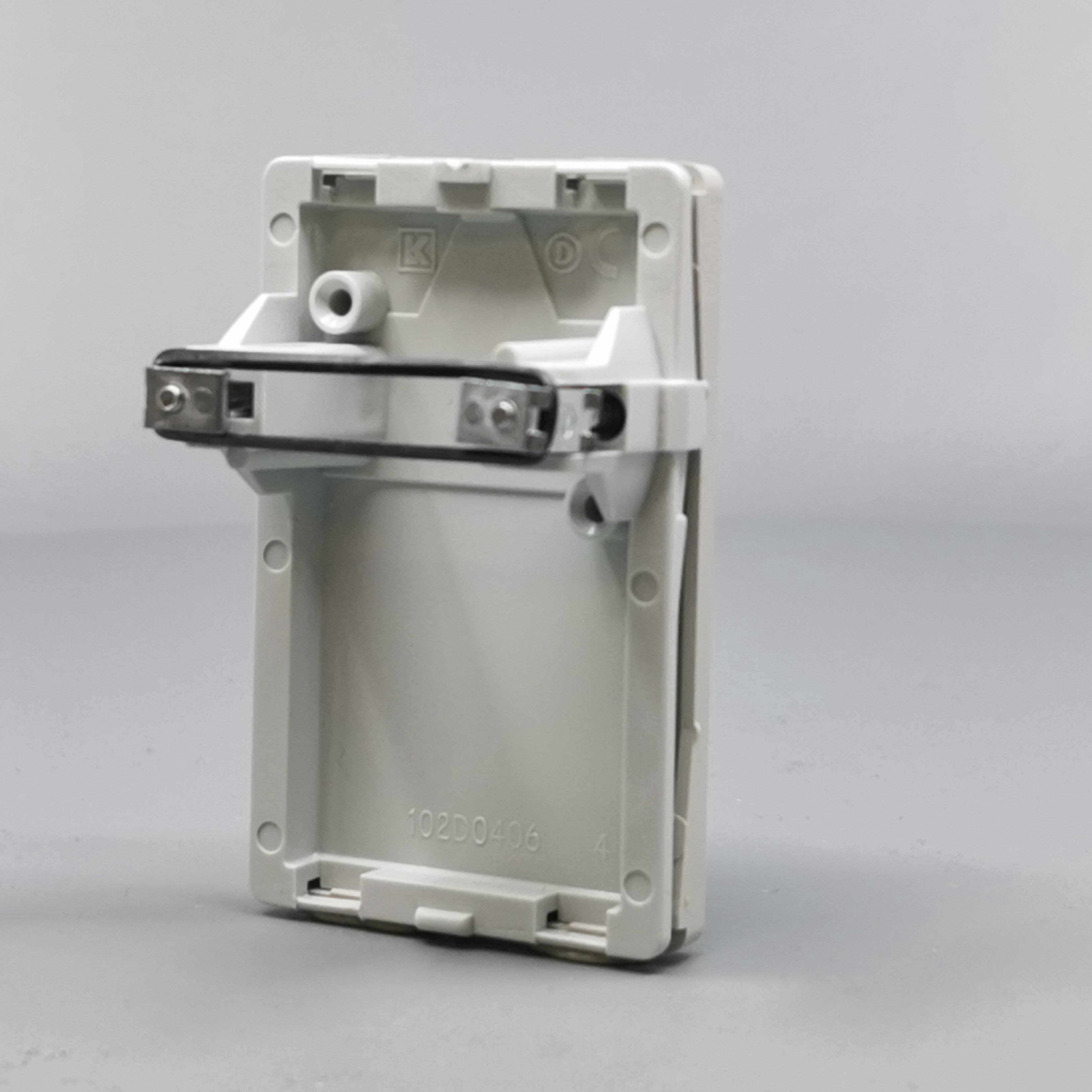 Fuga 1½ modul blænddæksel lysegrå