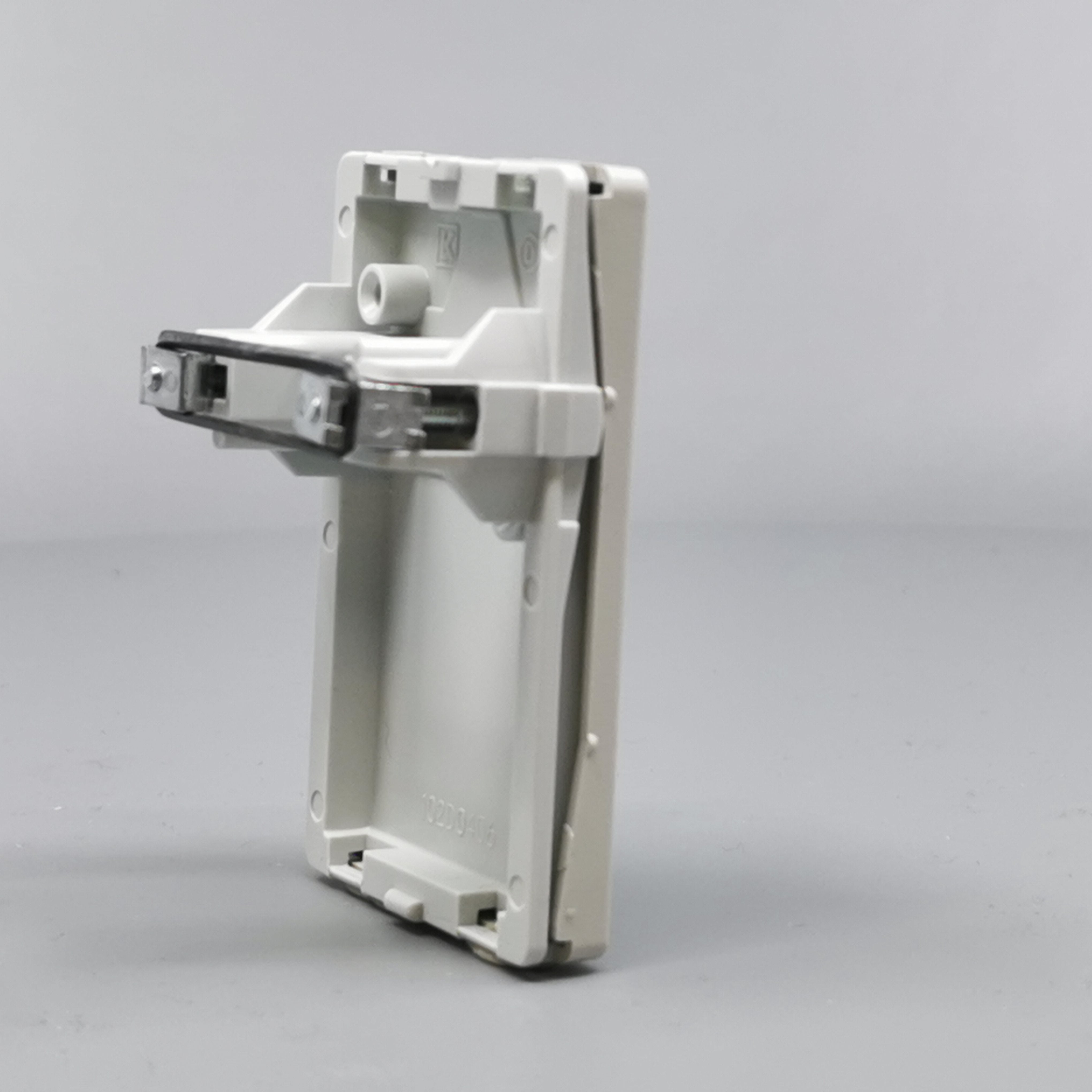 Fuga 1½ modul blænddæksel lysegrå