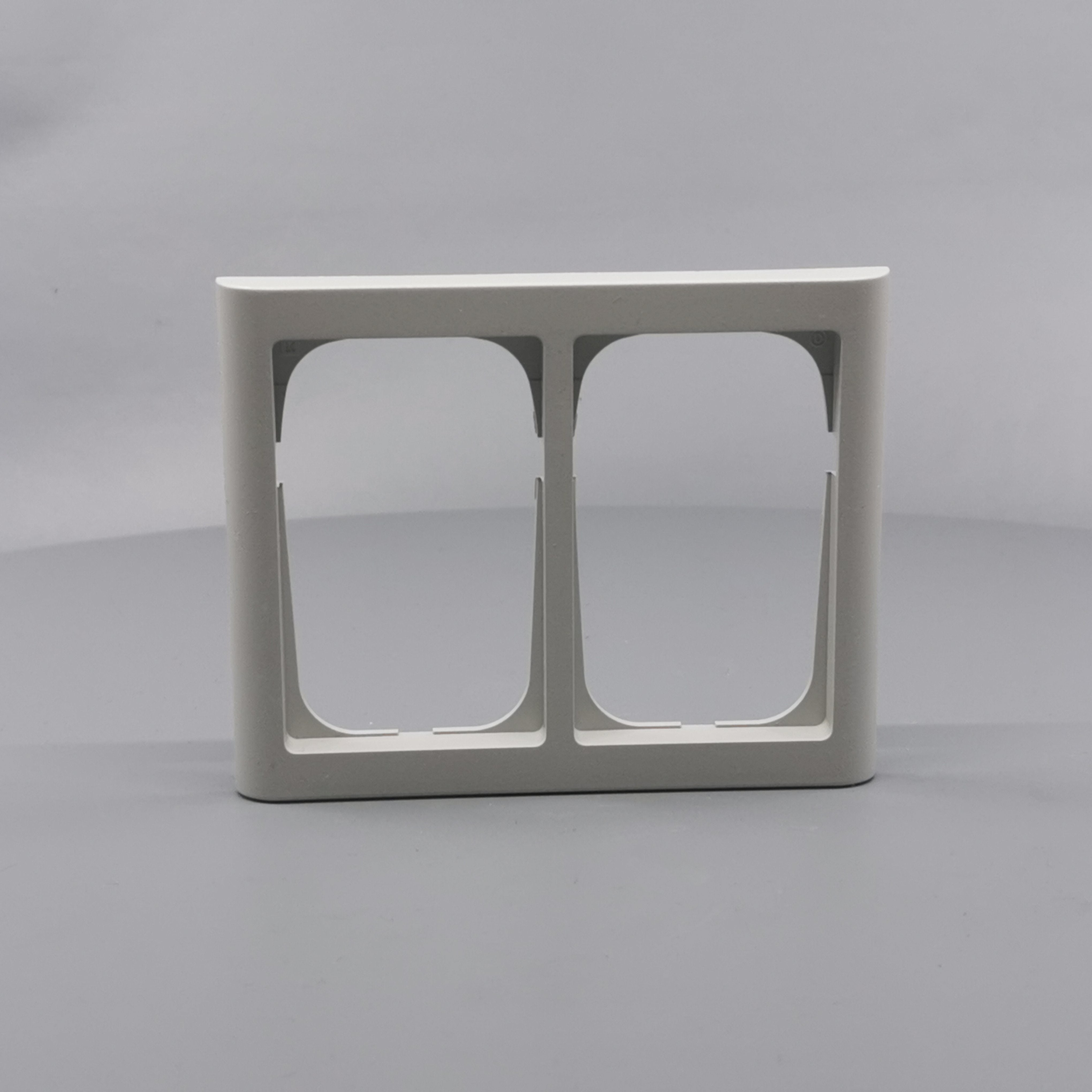 LK Fuga ramme Softline 63 2x1½m - lysegrå