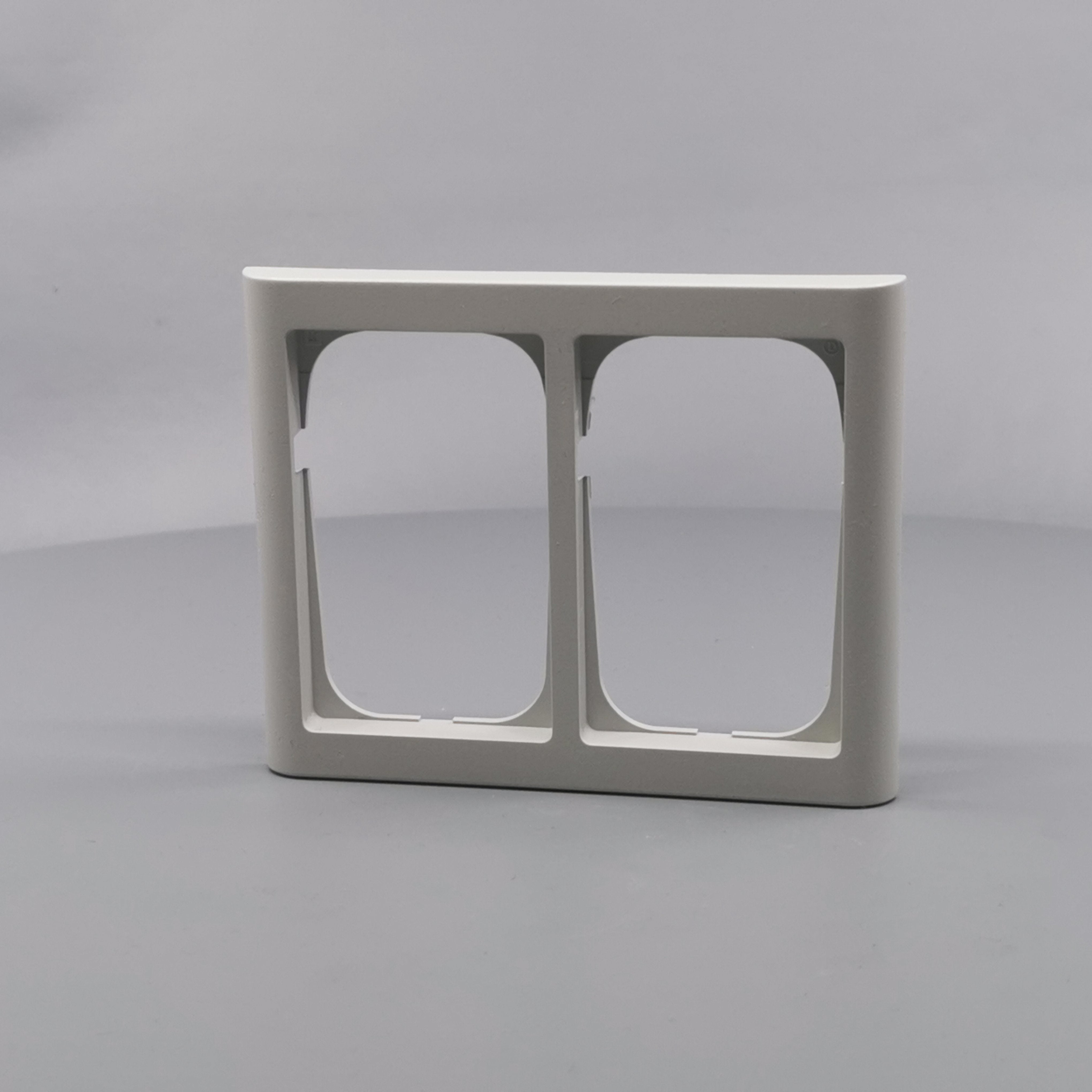 LK Fuga ramme Softline 63 2x1½m - lysegrå