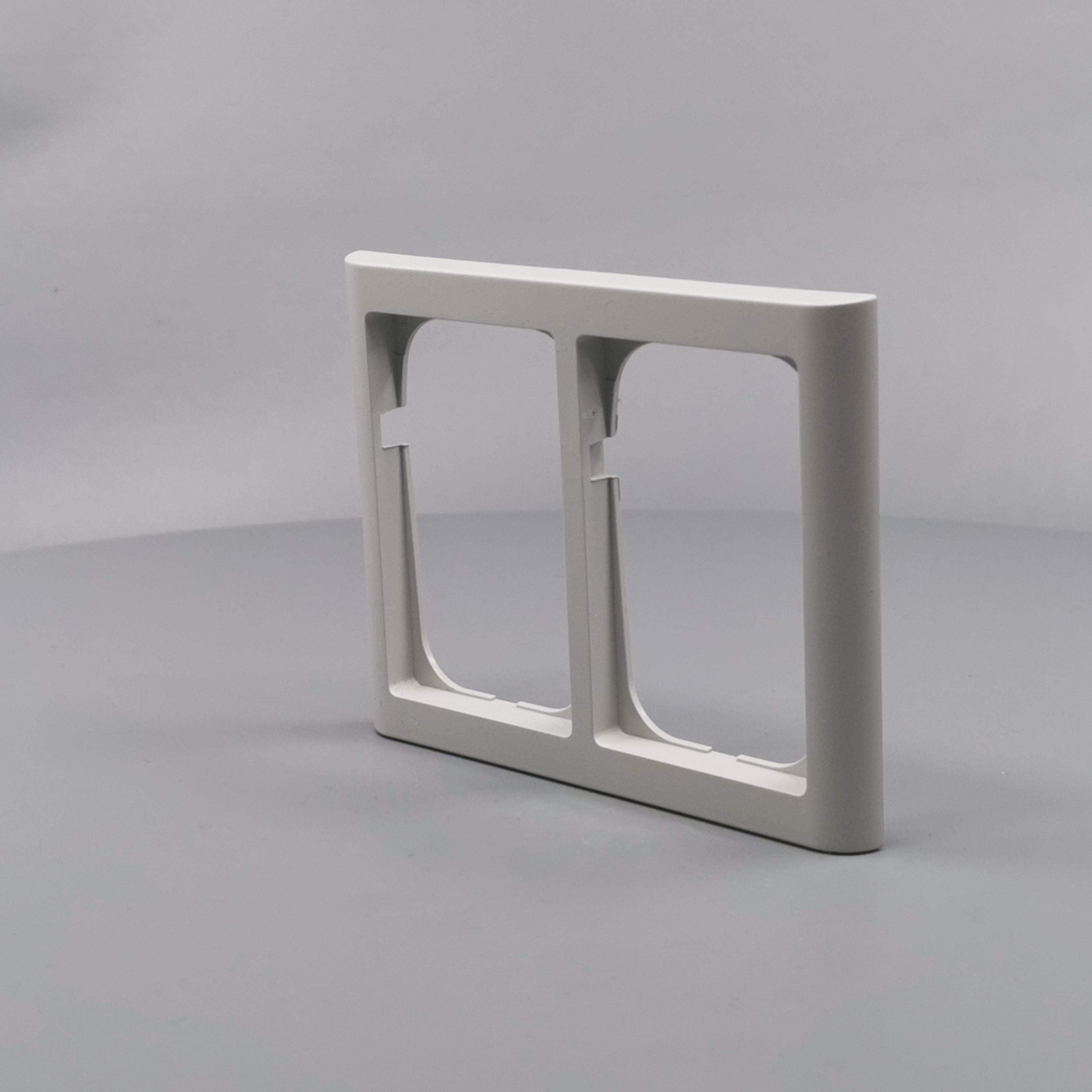 LK Fuga ramme Softline 63 2x1½m - lysegrå