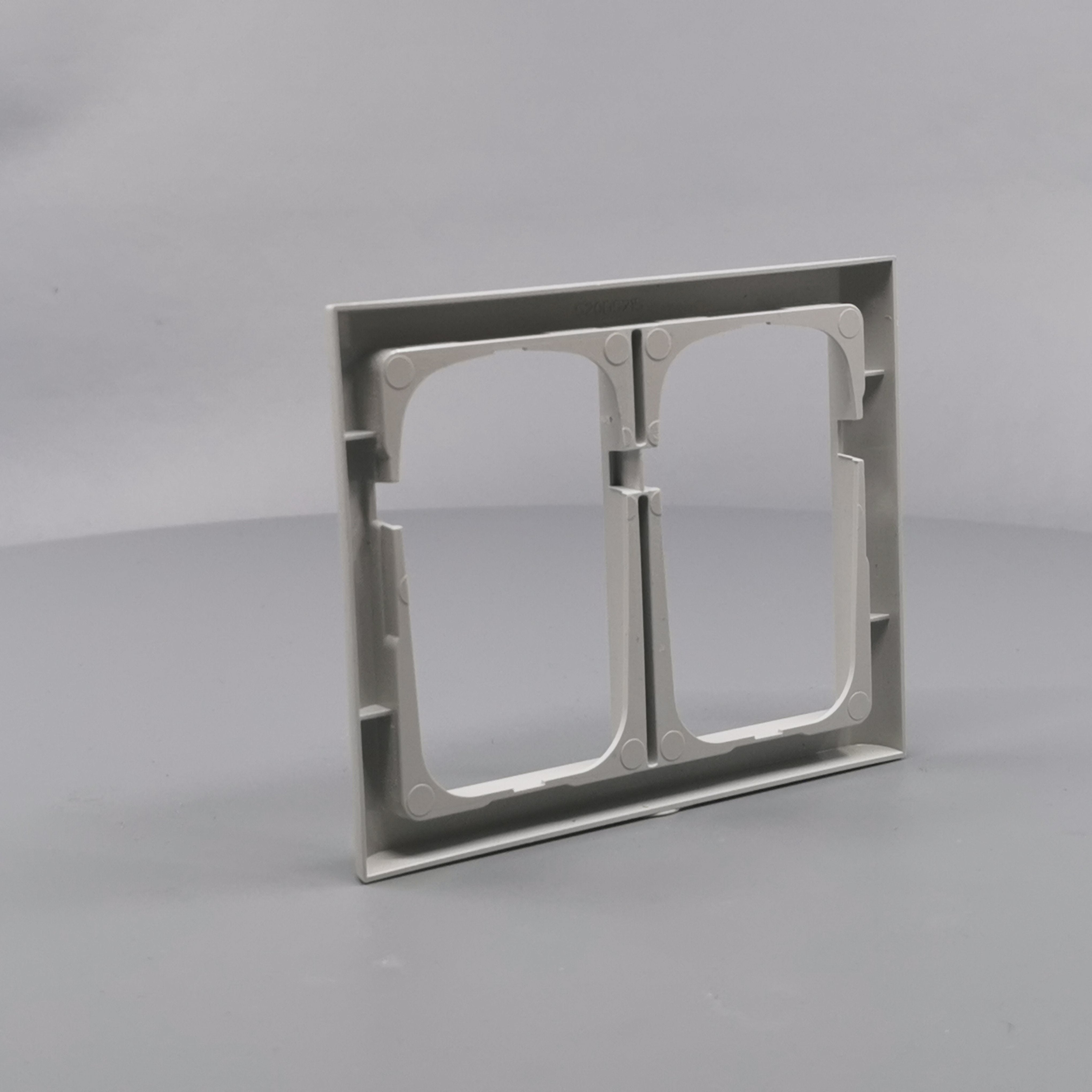 LK Fuga ramme Softline 63 2x1½m - lysegrå