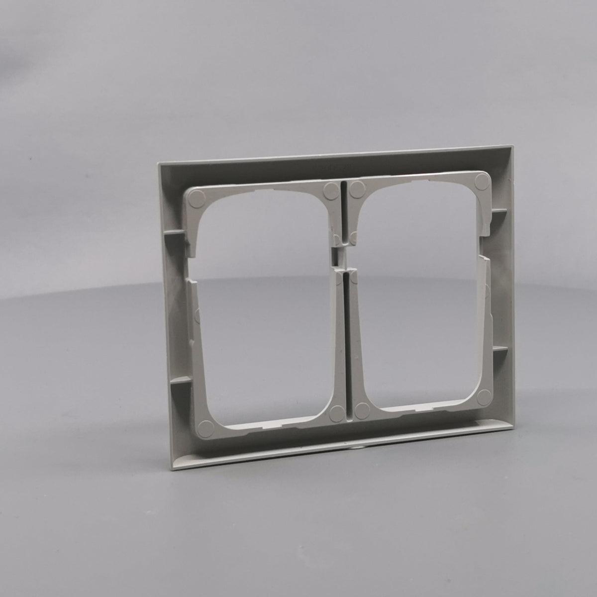 LK Fuga ramme Softline 63 2x1½m - lysegrå (360° frame 12)