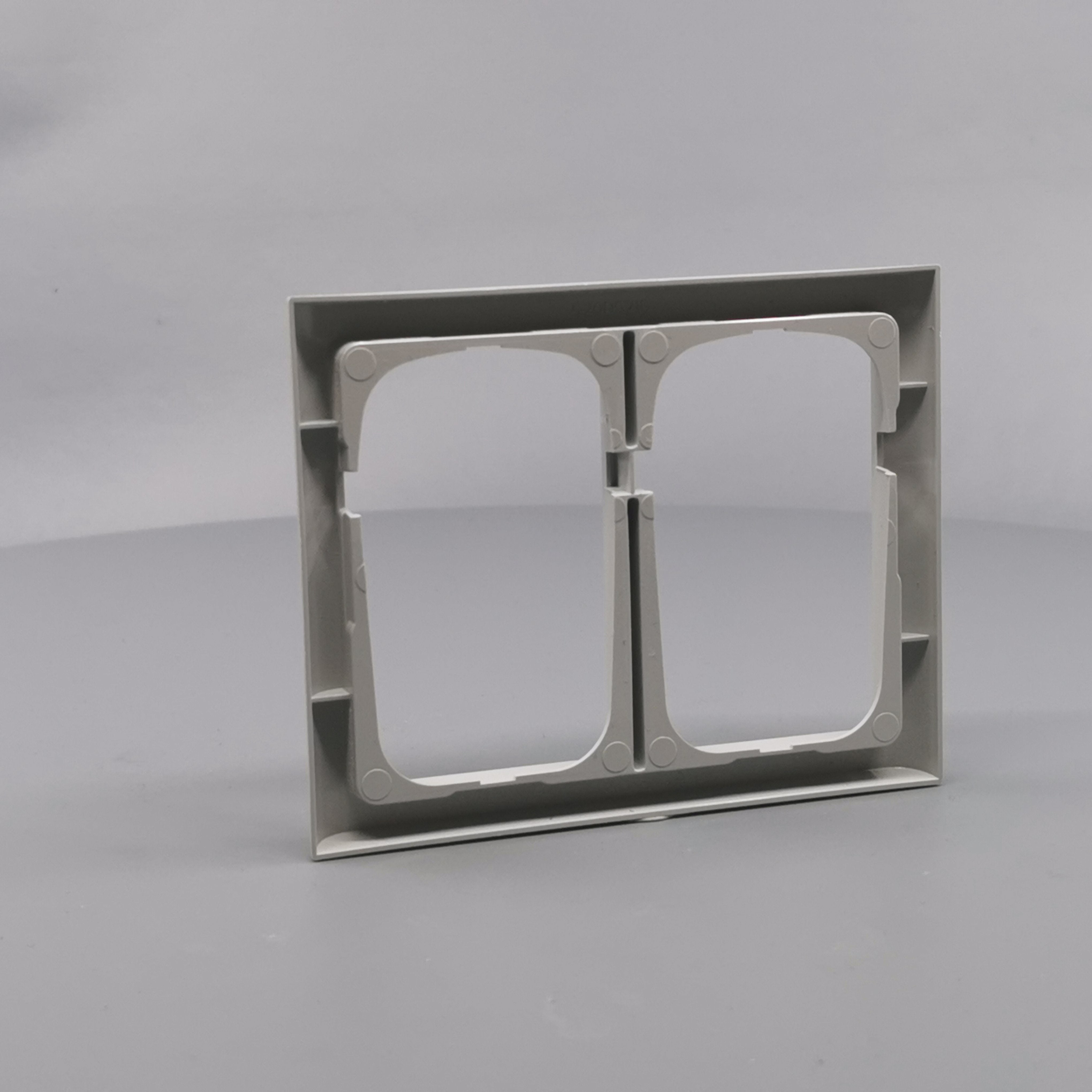 LK Fuga ramme Softline 63 2x1½m - lysegrå